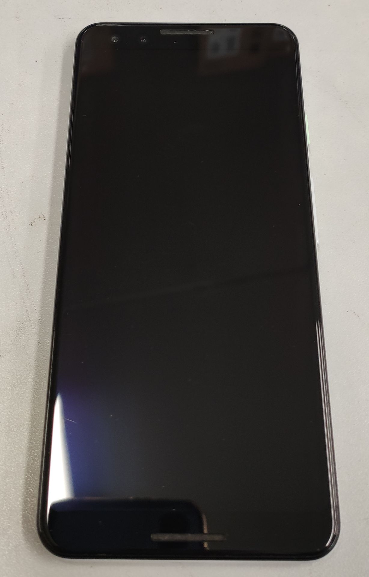 A pre-owned Google Pixel 3 64GB in Clearly White (IMEI: 990012003189757) (FRP clear).