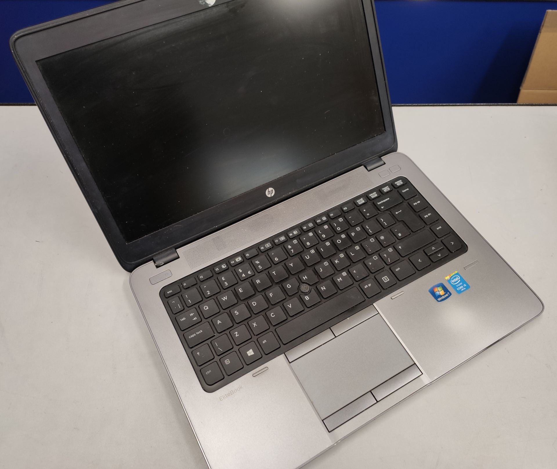 A pre-owned HP EliteBook 840 G1 14" Core i5 Laptop in Black (Serial: 5CG4421RSJ) (HDD removed, no