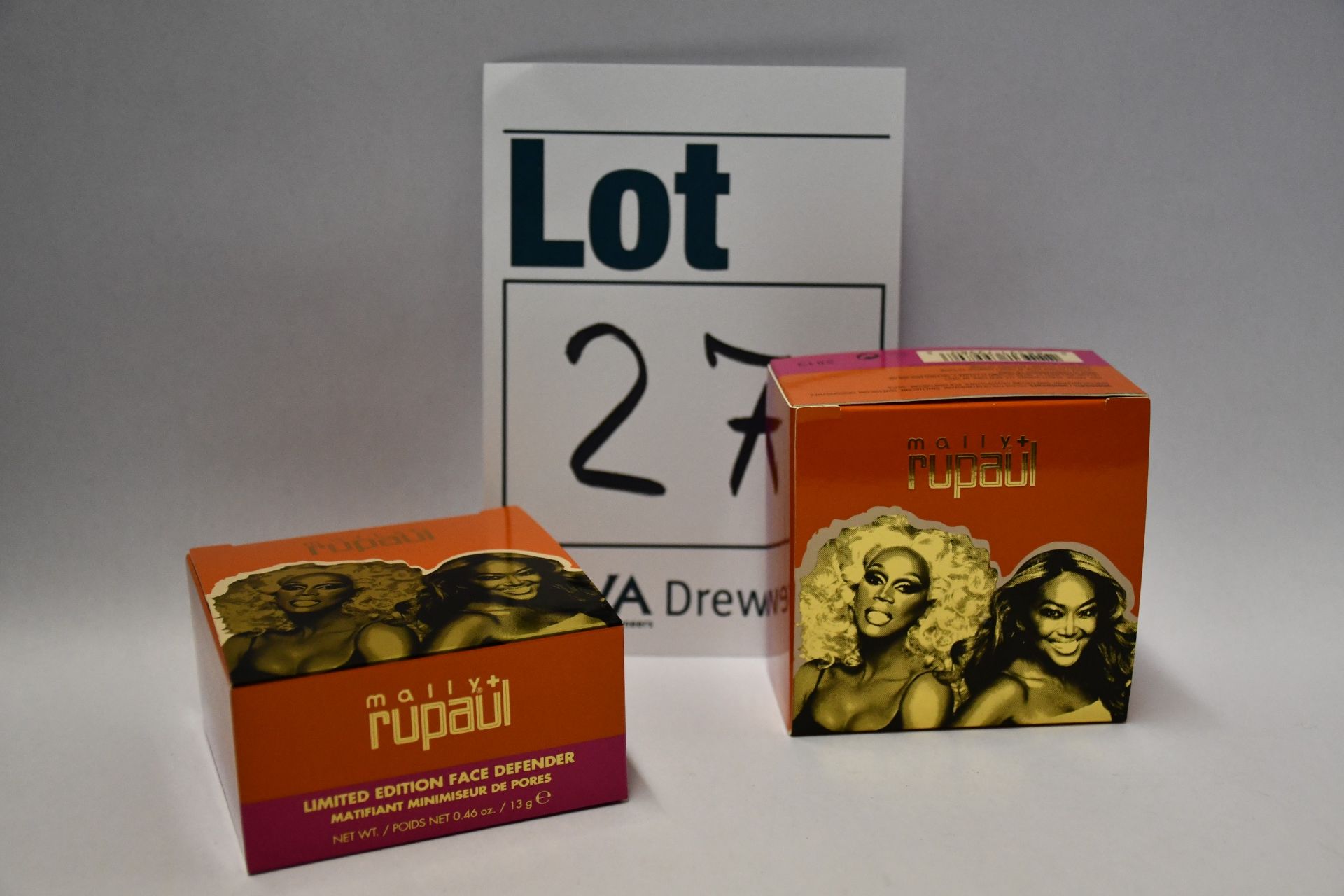 Twelve boxed as new Mally + RuPaul face defender and sponge.