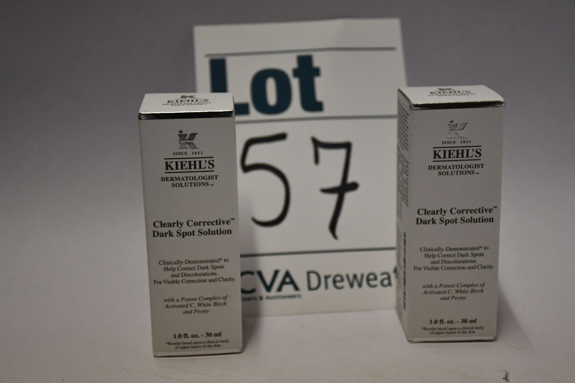 Ten boxed as new Kiehl's Clearly Corrective Dark Spot Solutions (30ml).