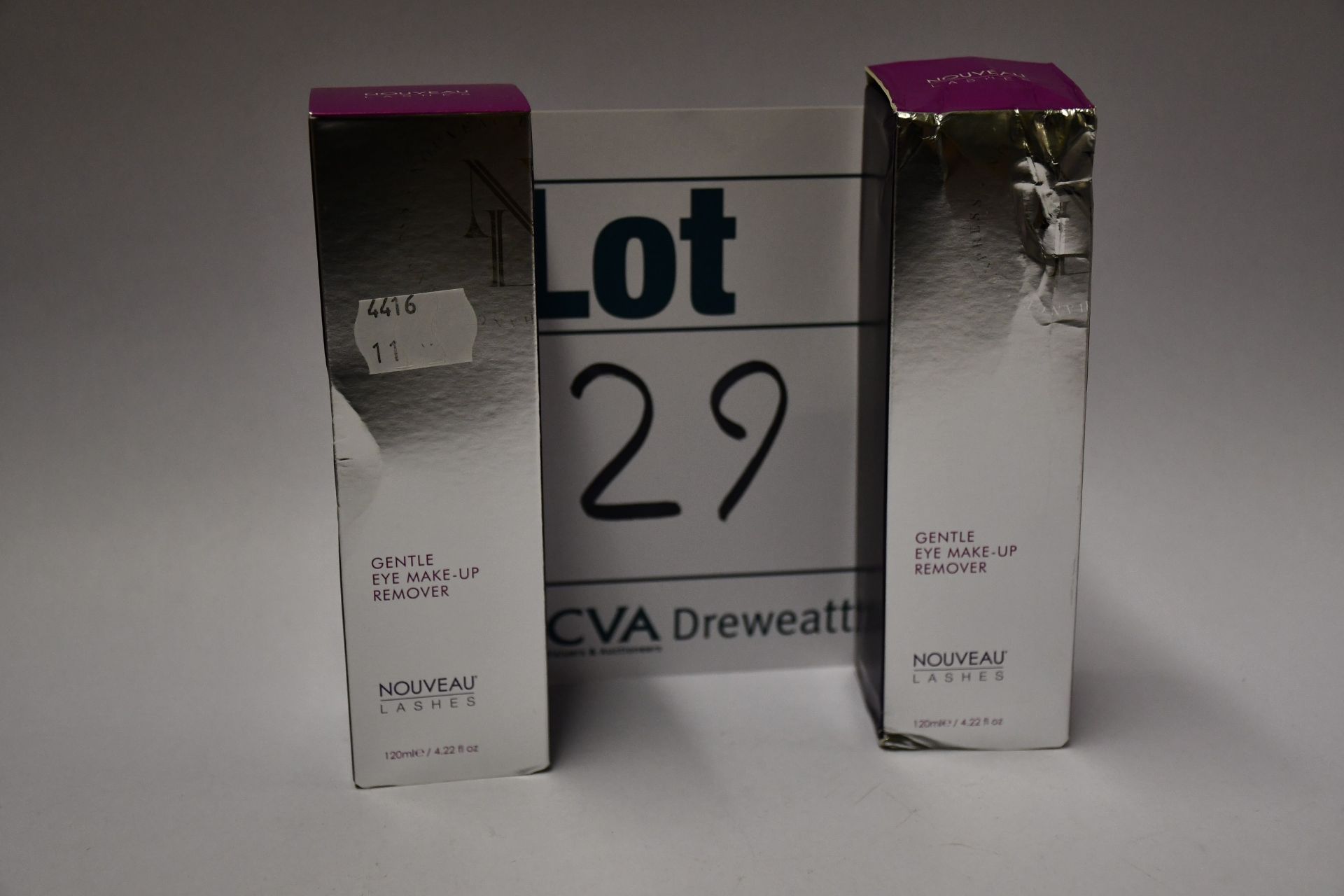 Ten boxed as new Nouveau lashes eye makeup remover (120ml).