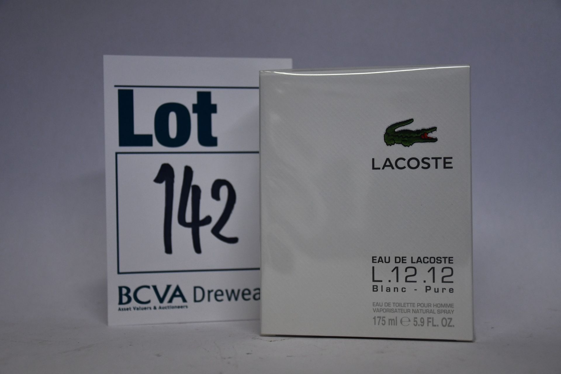 Five boxed as new Eau De Lacoste L.12.12 Pure eau de toilette pour homme (175ml).
