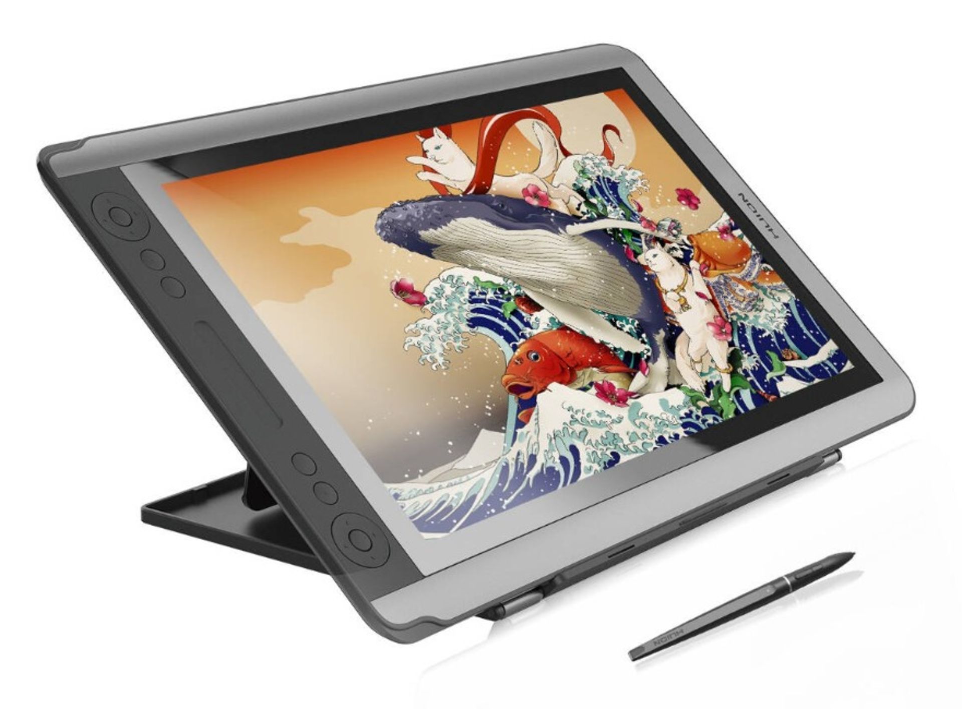 A boxed as new Huion Kamvas GT-156HD V2 Graphics Tablet with Screen. 8192 Levels of Pressure