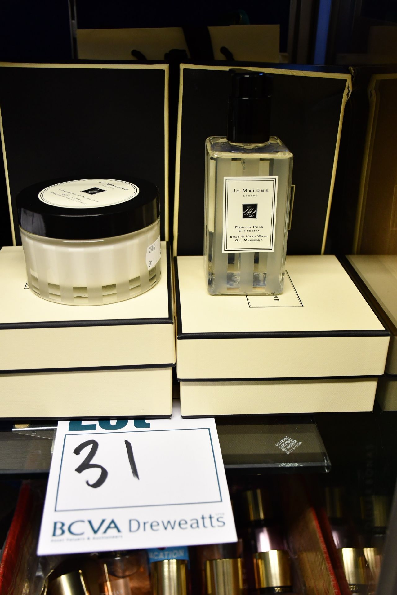 Two Jo Malone reed diffusers, two body creme and a hand and body wash.