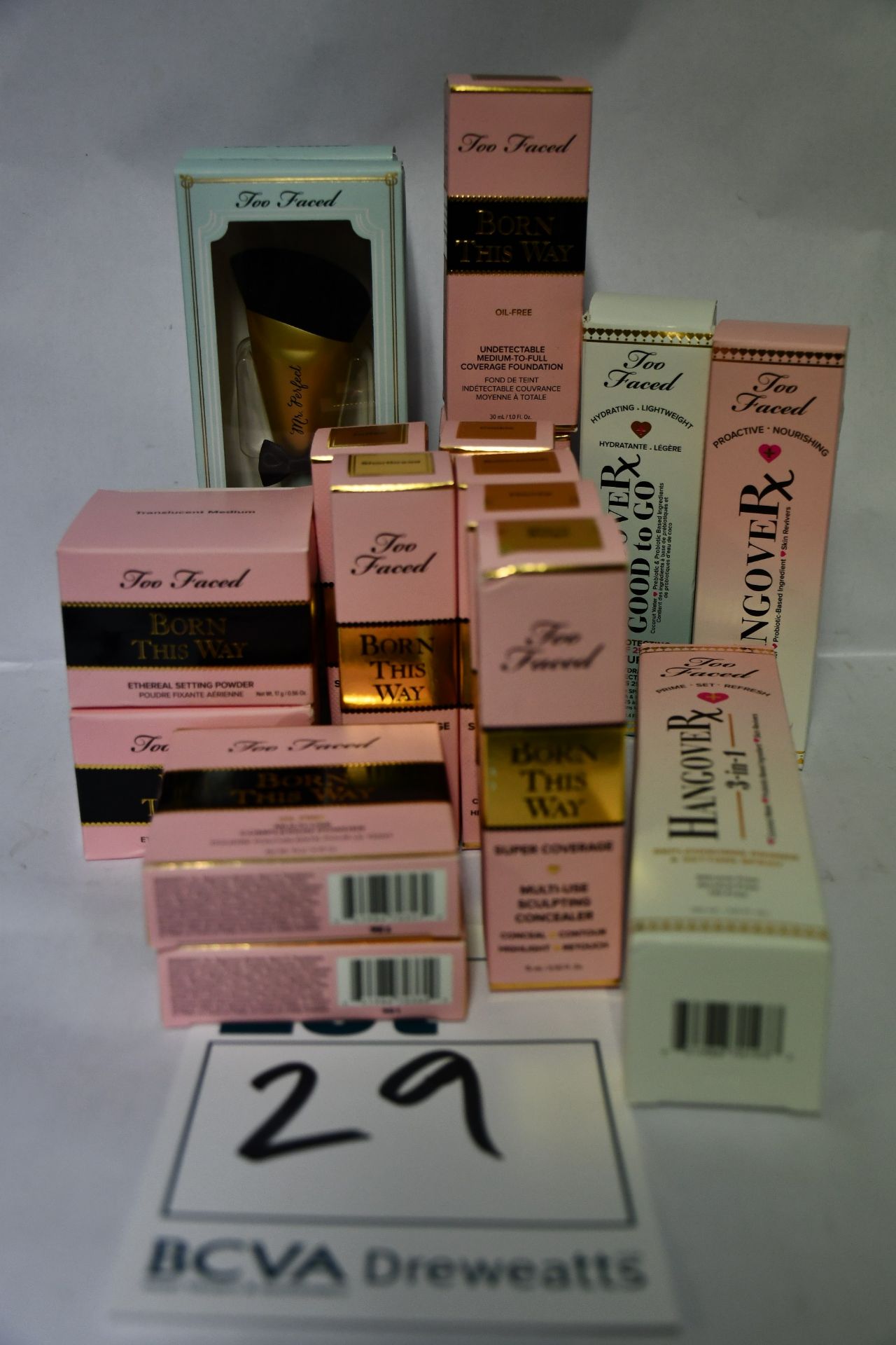 A quantity of boxed as new Too Faced cosmetics to include Born This Way ethereal setting powders (