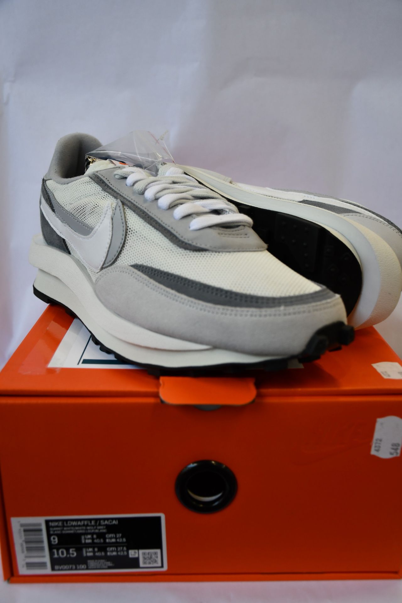 A pair of as new Nike LD Waffle Sacai trainers (UK 8).