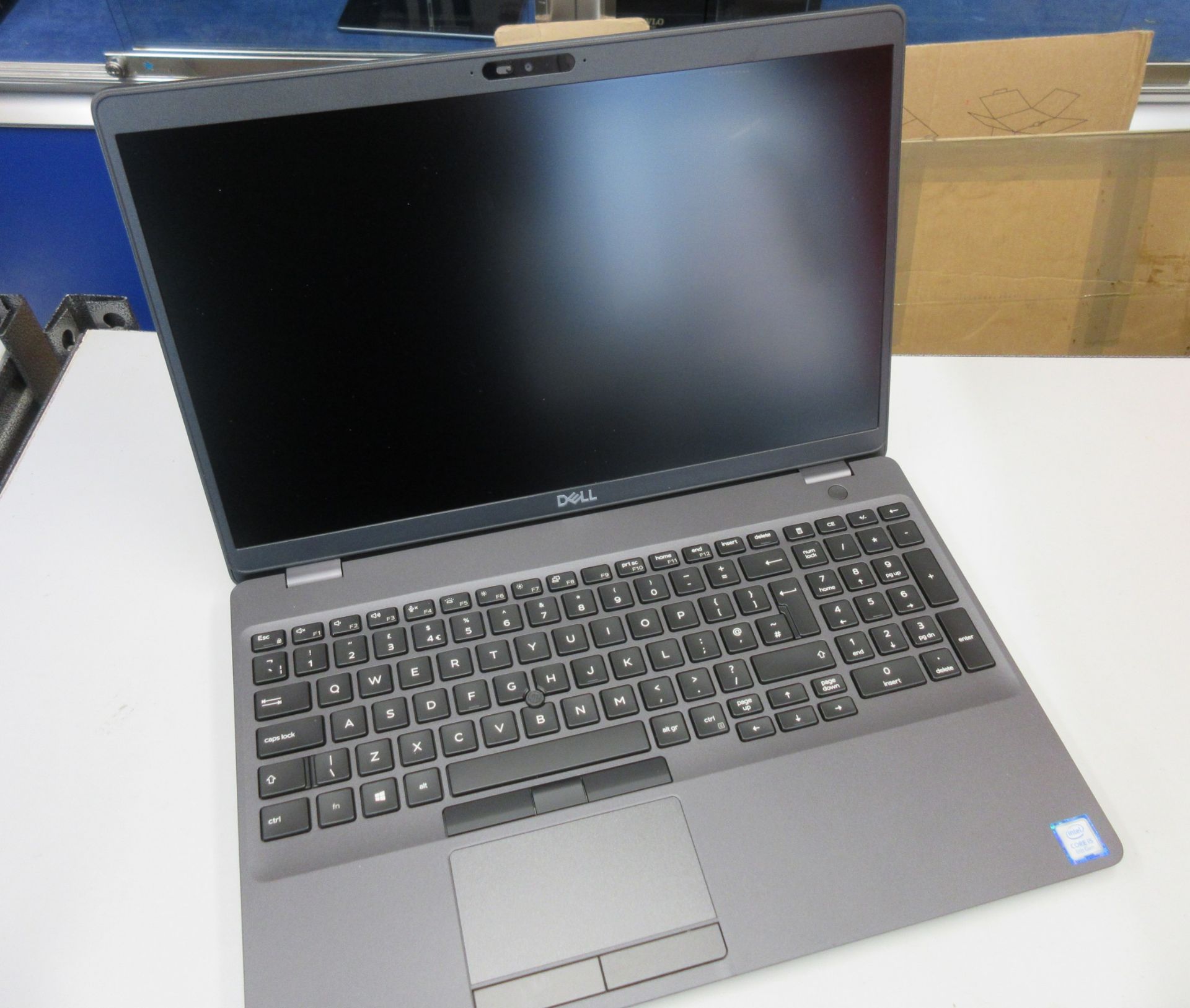 A nearly new Dell Latitude 5500 laptop. Intel Core i5 Processor. 8GB RAM, 256GB SSD. Windows 10.