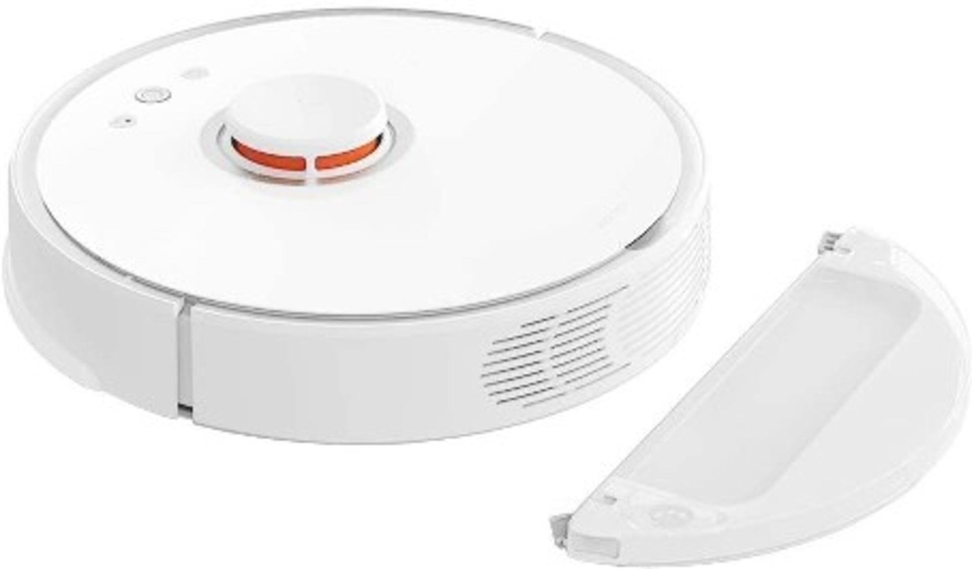 A boxed as new Roborock S502-00 Robotic Vacuum Cleaner in White. Bagless, 1 Cubic Feet capacity, 150