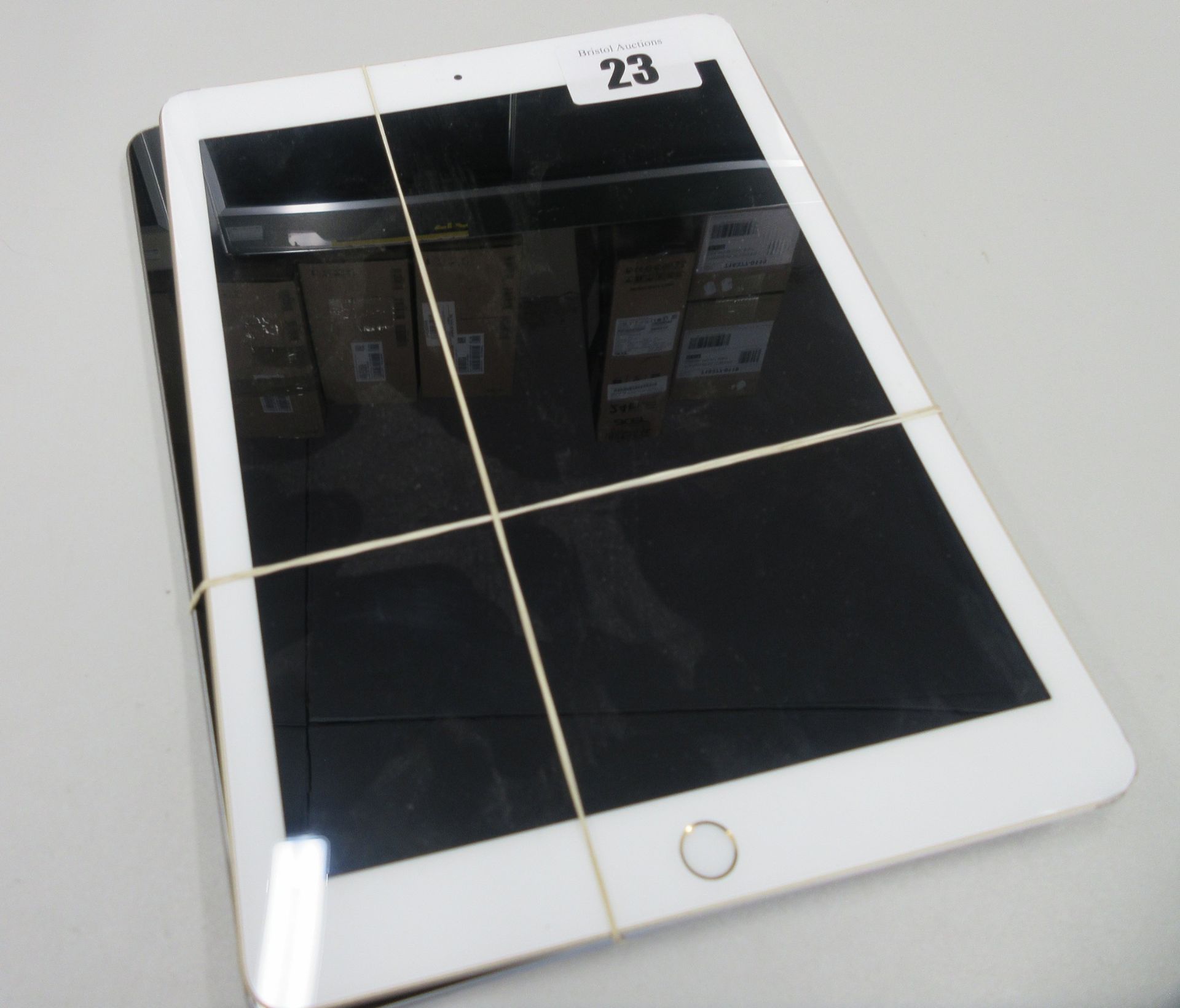 A pre-owned Apple iPad 9.7" 5th Gen (Wi-Fi Only) A1822 128GB in Space Grey (Serial:GCGV4WCGHLFD) and