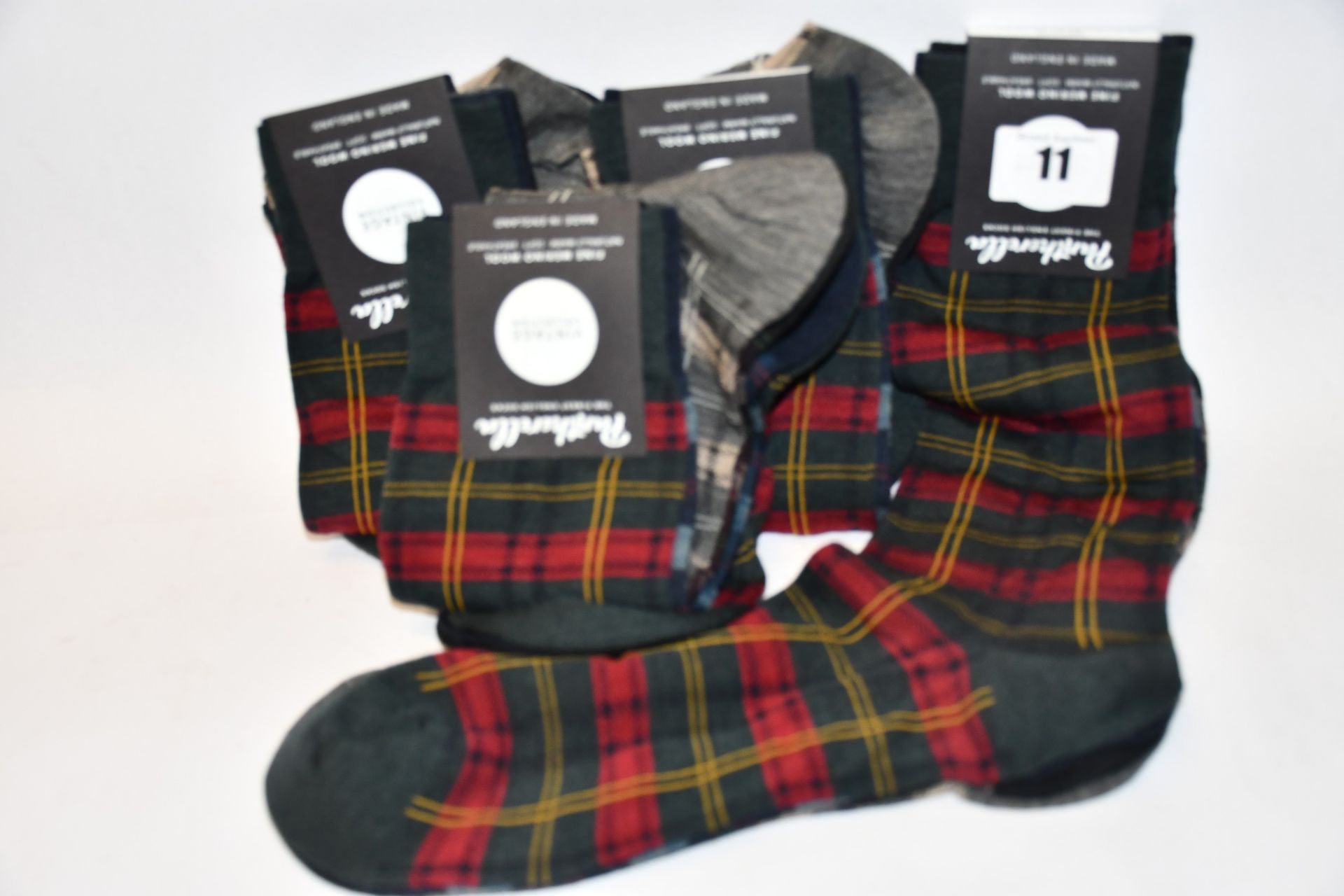 Eight pairs of as new Pantherella Topham fine merino wool socks.