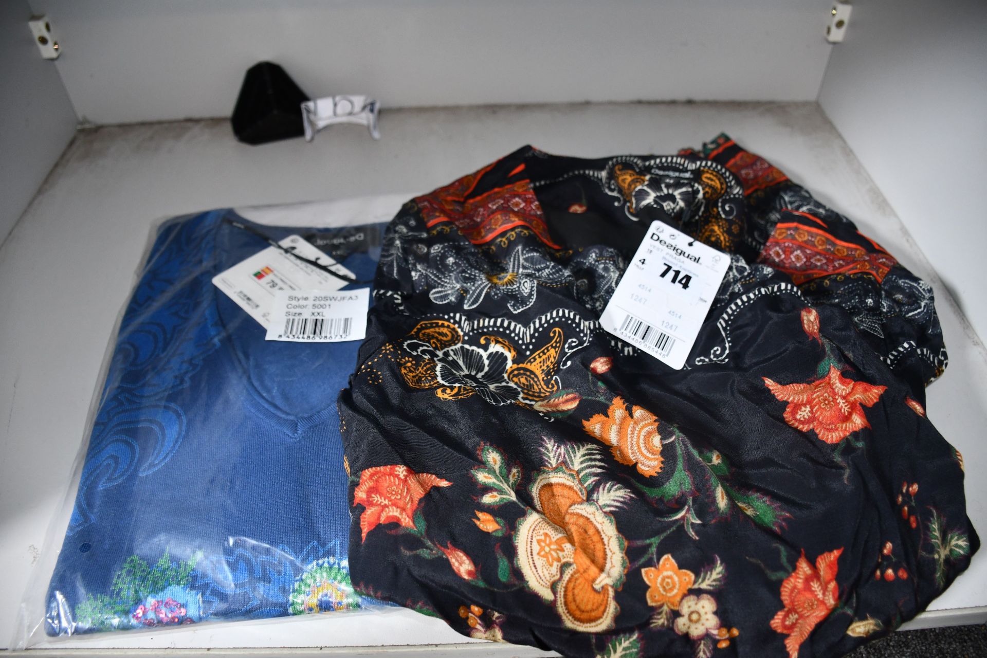 An as new Desigual Danae jersey dress (UK 18 - RRP £75) together with a Desigual Praga dress (UK