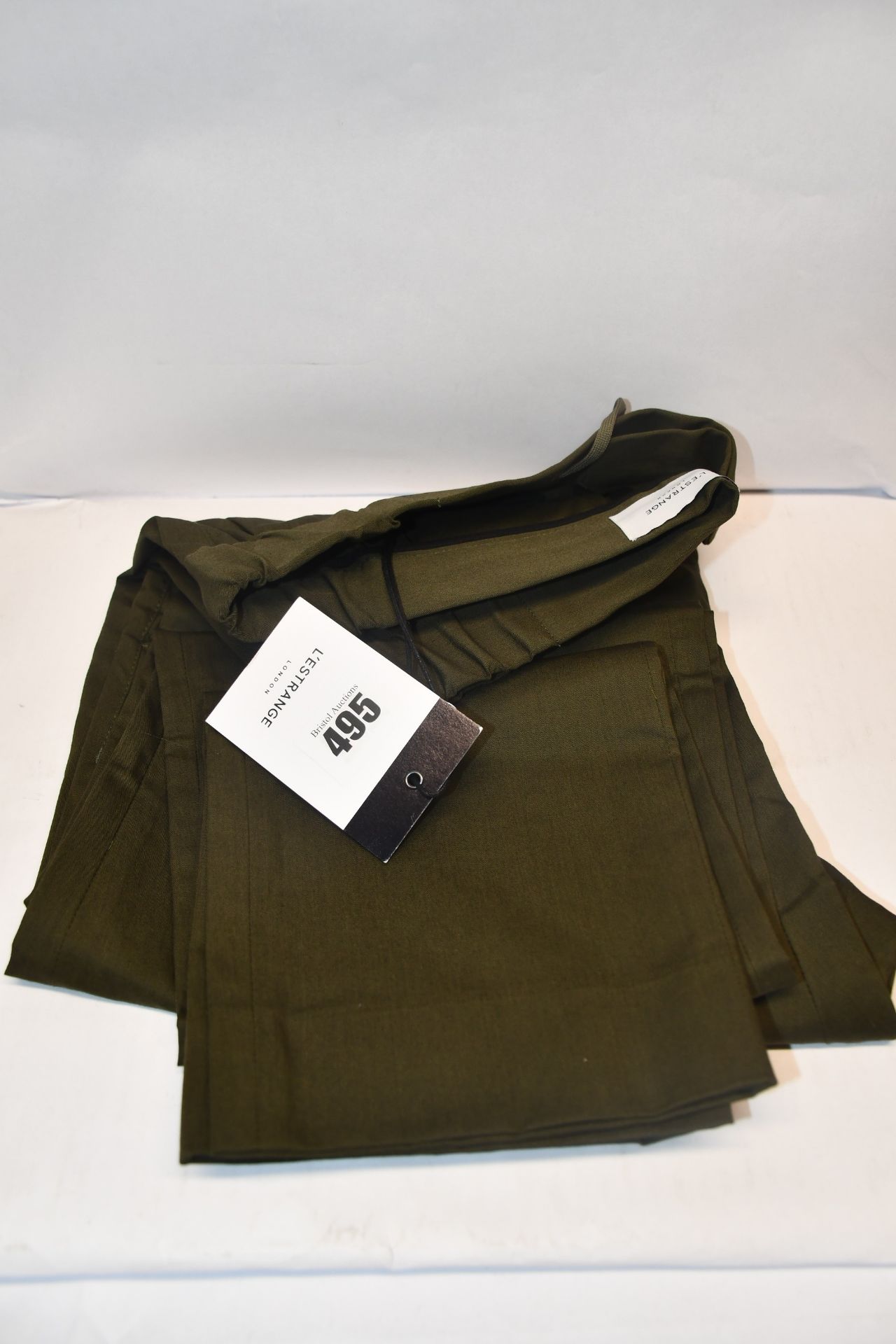 A pair of as new L'Estrange The 24 trousers in khaki (L - RRP £125).