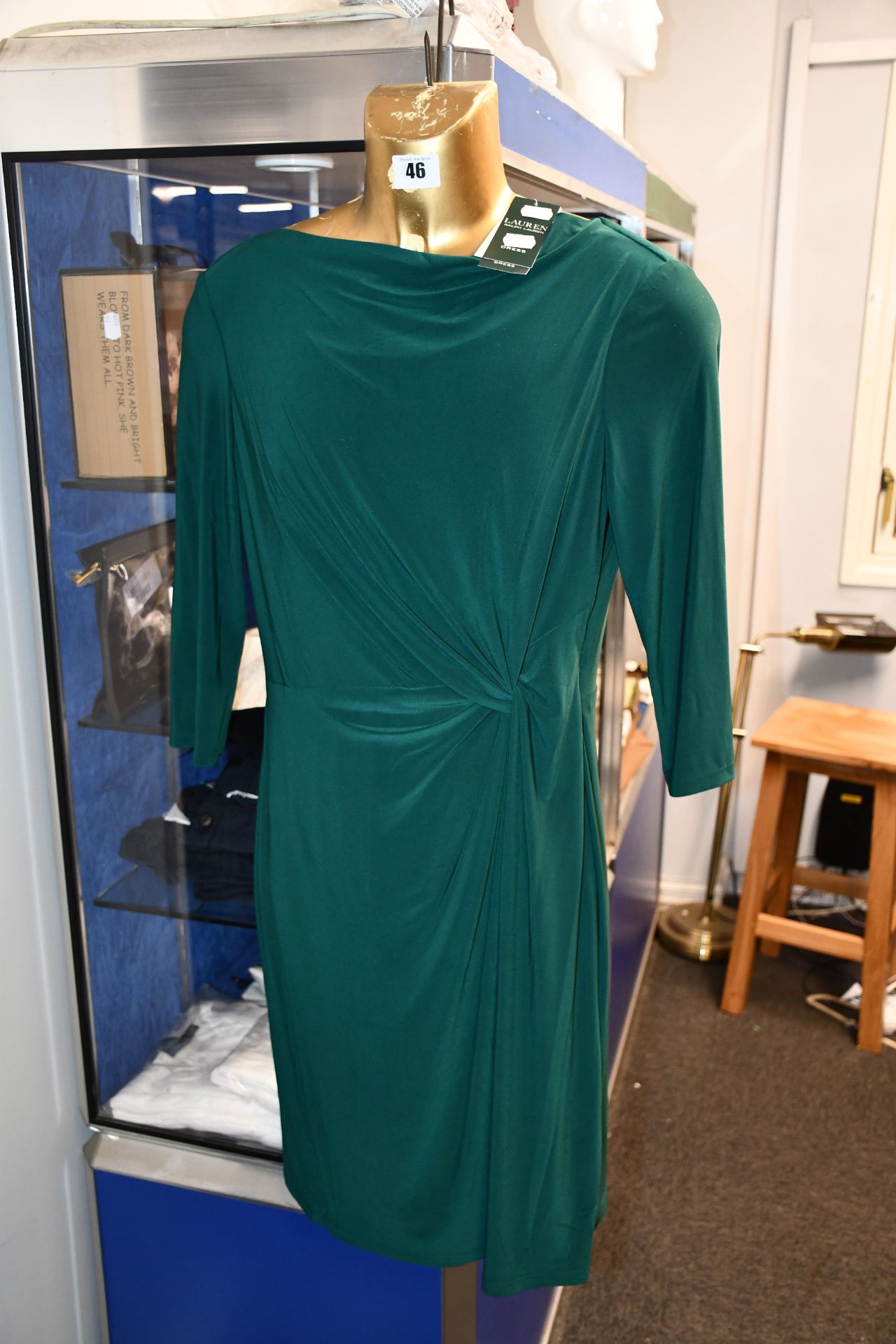 An as new Ralph Lauren dark fern dress (UK 12).