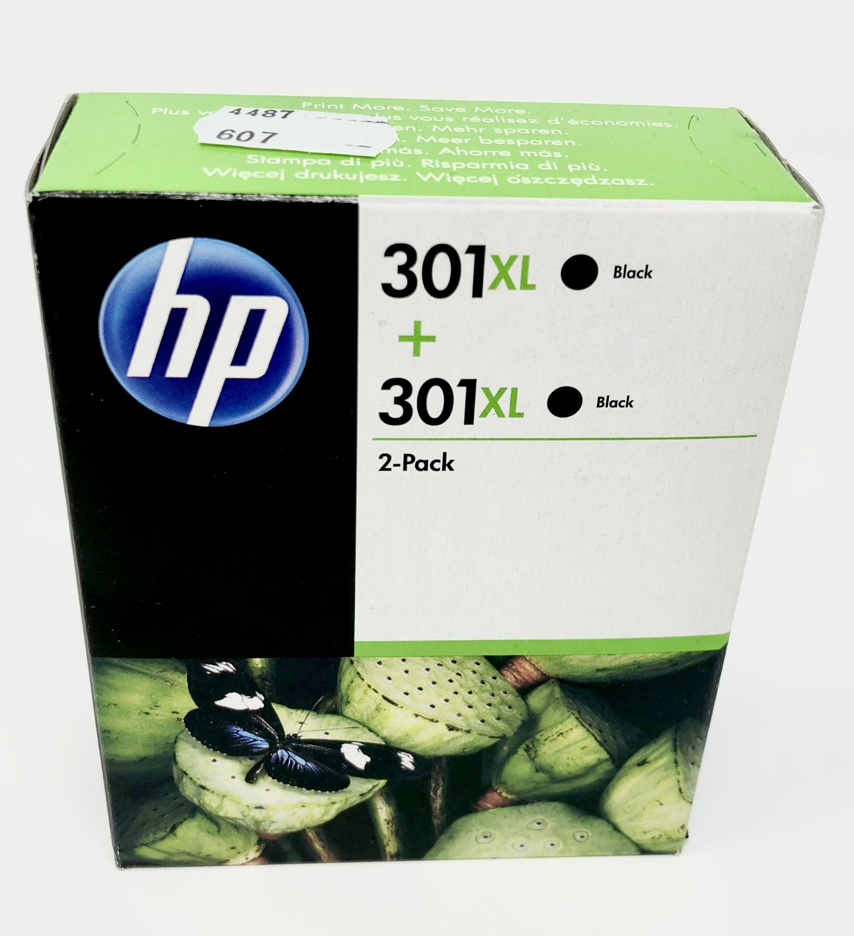 Six boxed as new HP 301 XL Black Ink Cartridge Twin Packs (D8J45AE) (Boxes sealed, some may have