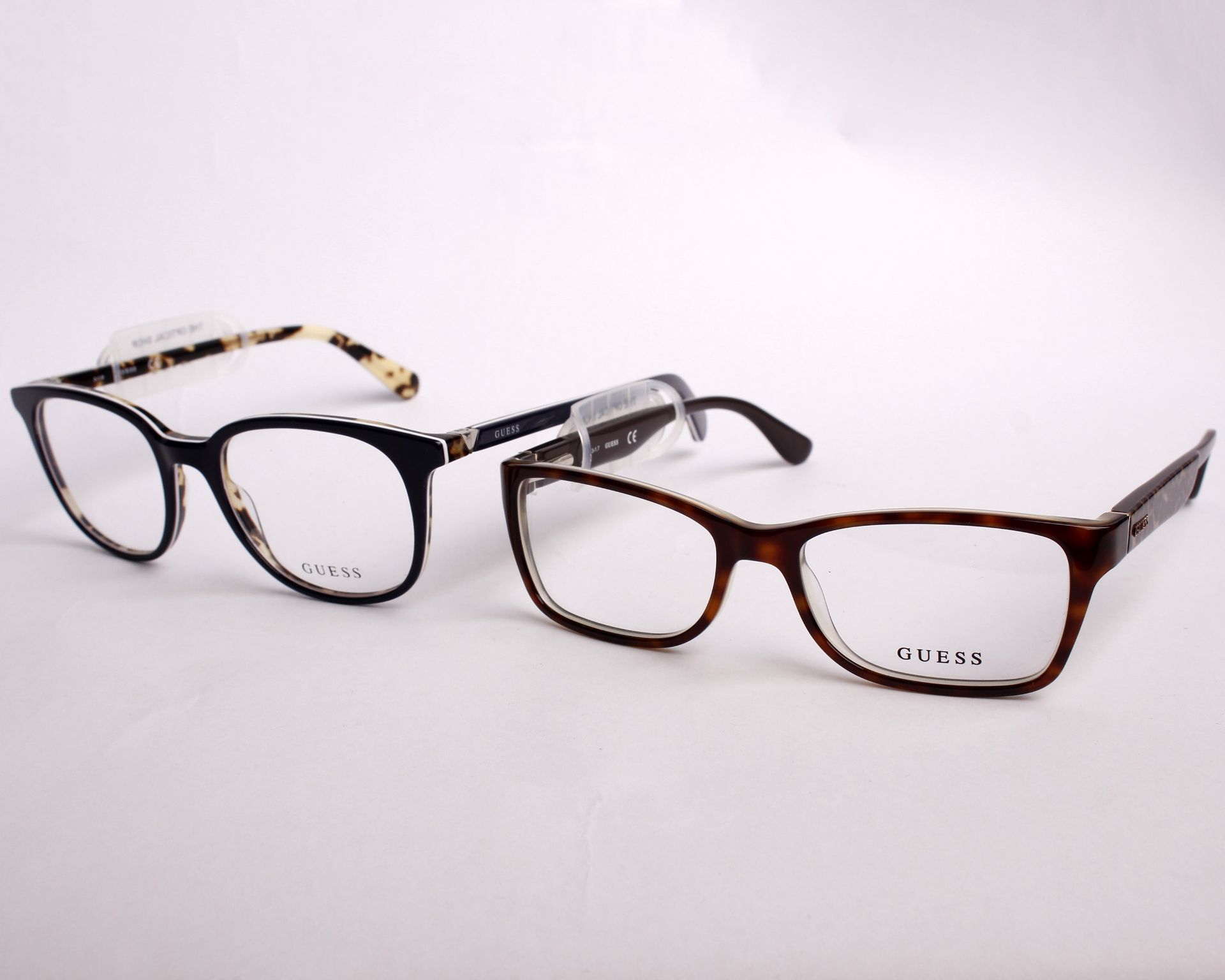 Two pairs of as new Guess glasses frames with clear glass (RRP £150 each). - Image 2 of 3