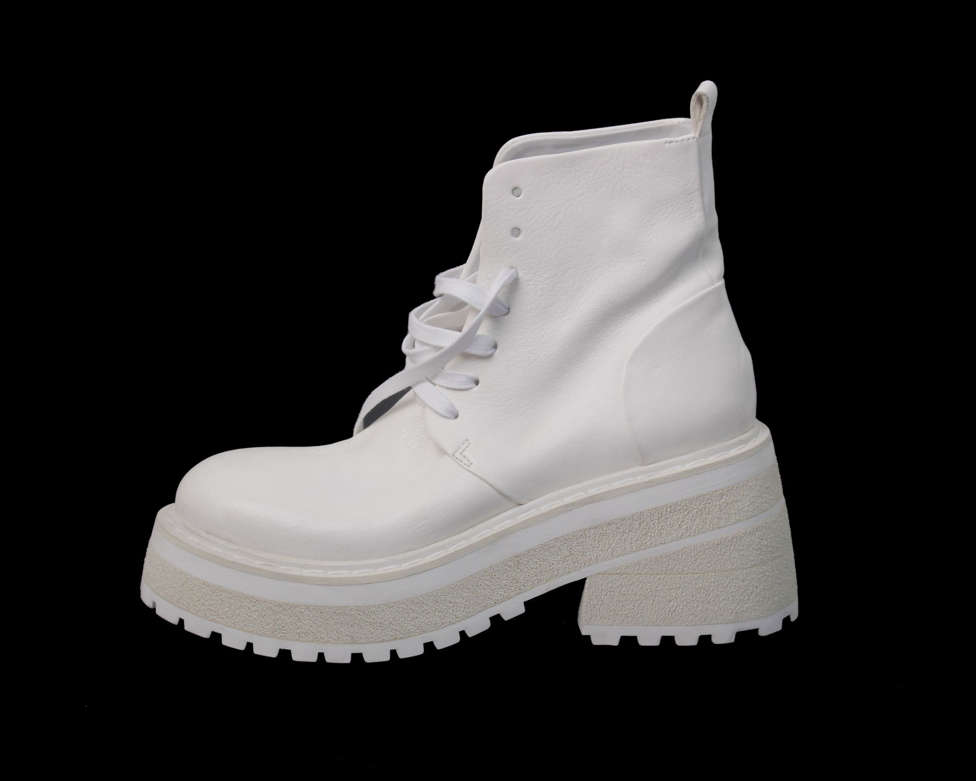A pair of as new Marsell Carretta Anfibio boots in white (EU 40 - RRP £815). - Image 4 of 9