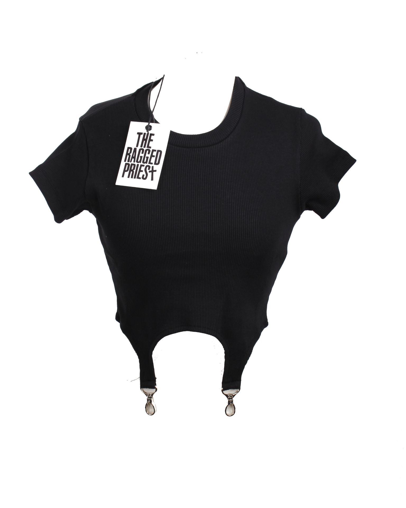 Ten ladies' as new The Ragged Priest Clone Tops in black (S). - Image 2 of 3