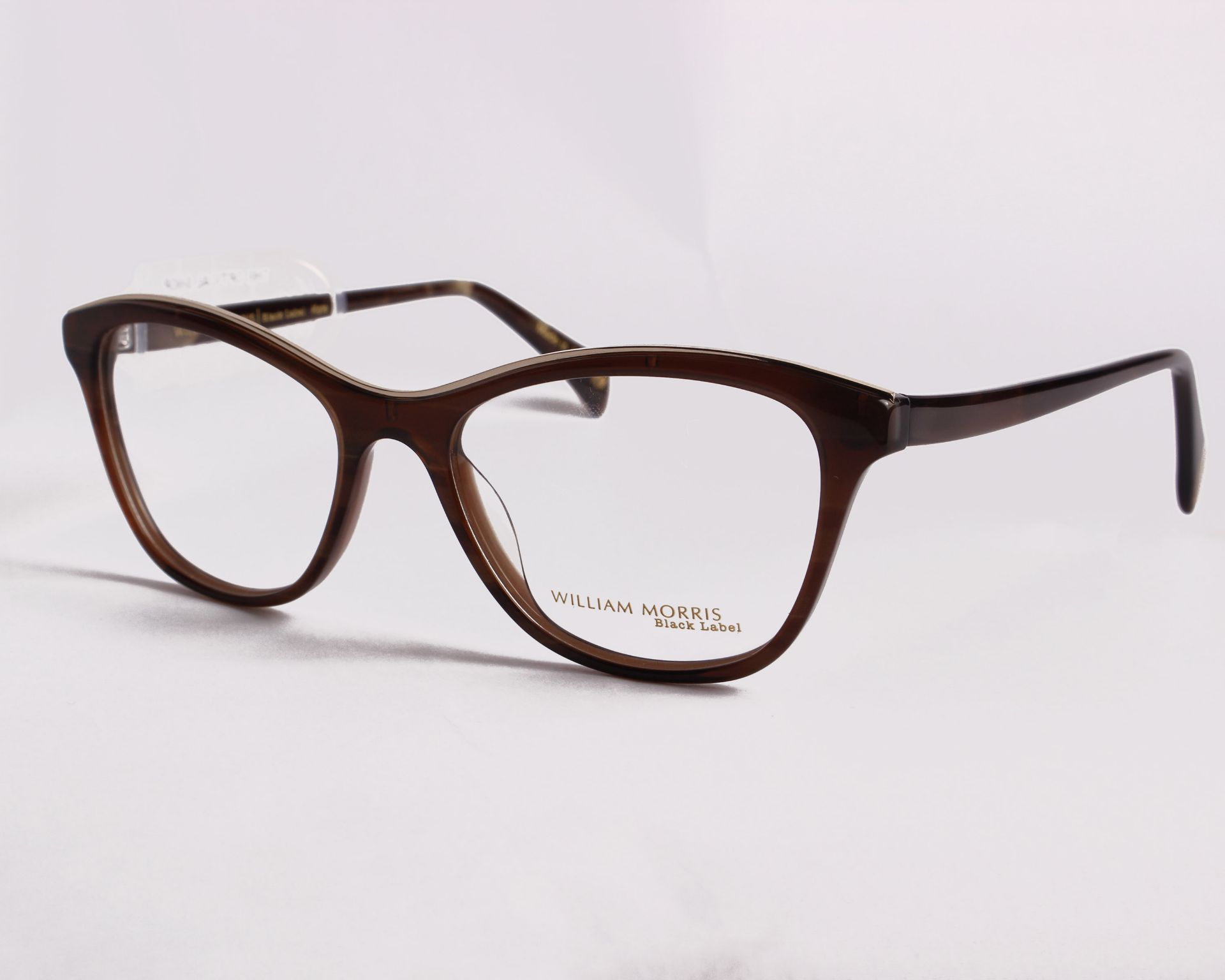 A pair of as new William Morris Black Label glasses frames with clear glass (RRP £250).