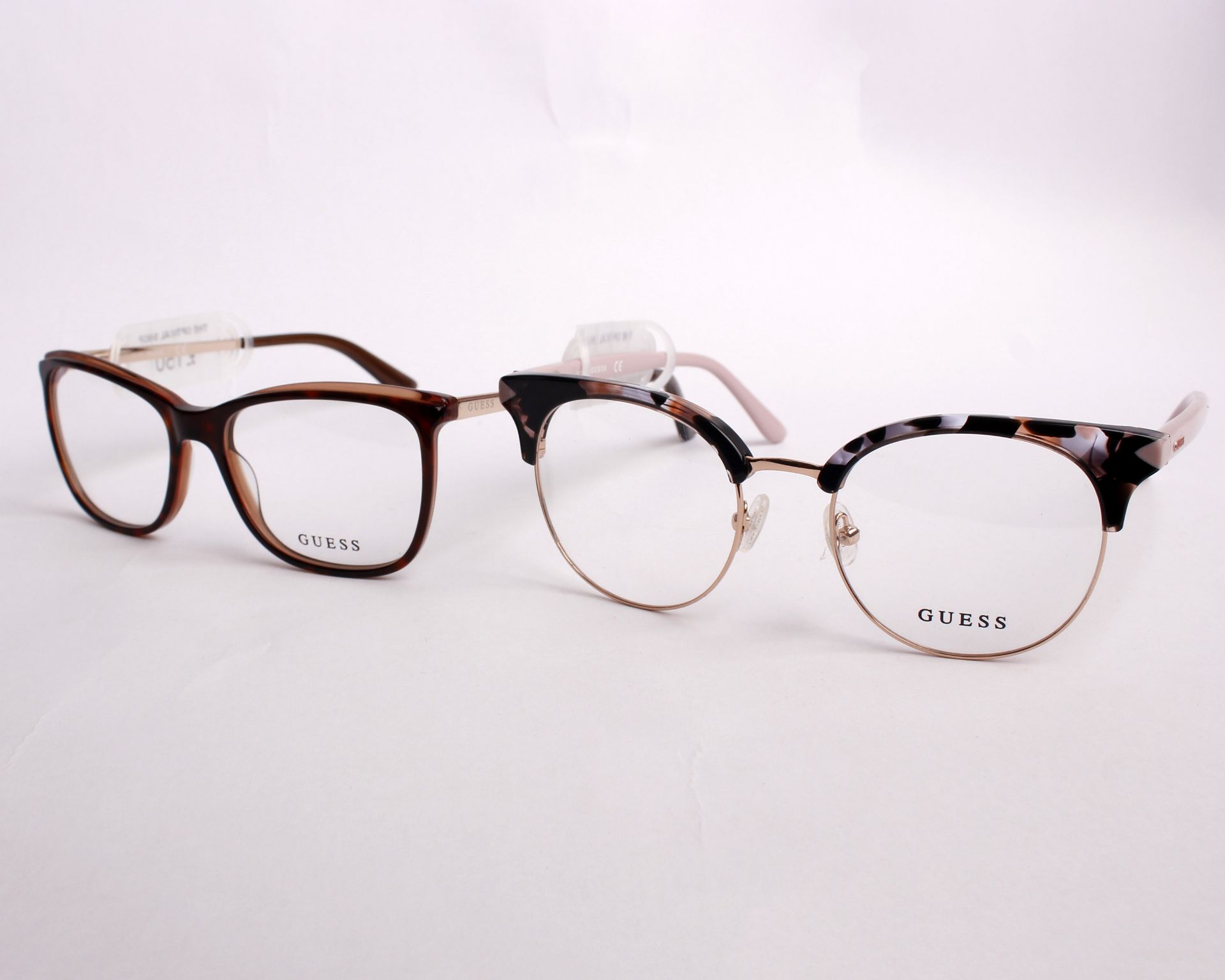 Two pairs of as new Guess glasses frames with clear glass (RRP £150 each). - Image 2 of 3