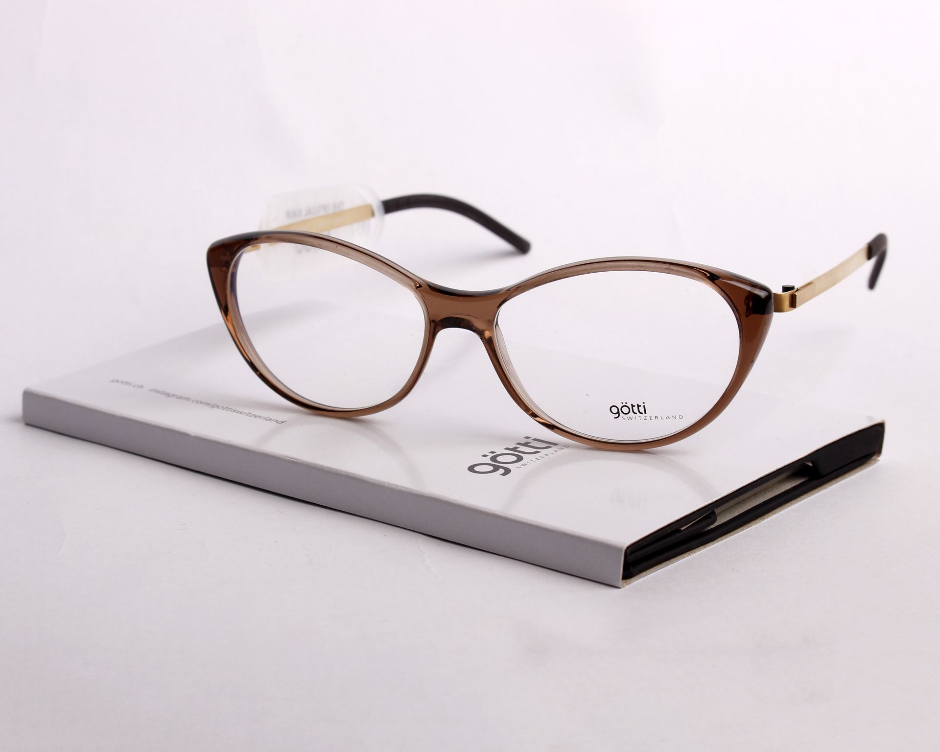 A pair of as new Gotti glasses frames with clear glass (RRP £330).