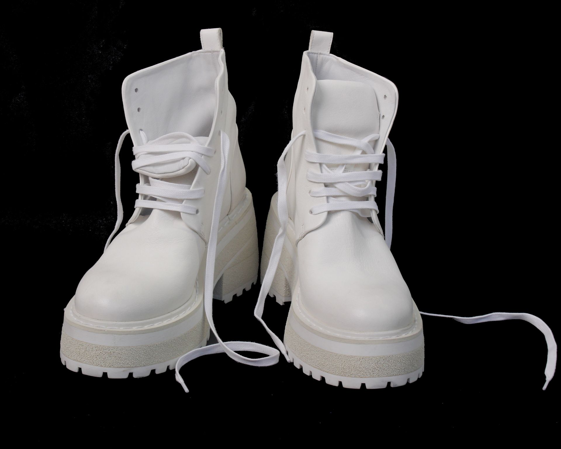 A pair of as new Marsell Carretta Anfibio boots in white (EU 40 - RRP £815). - Image 3 of 9