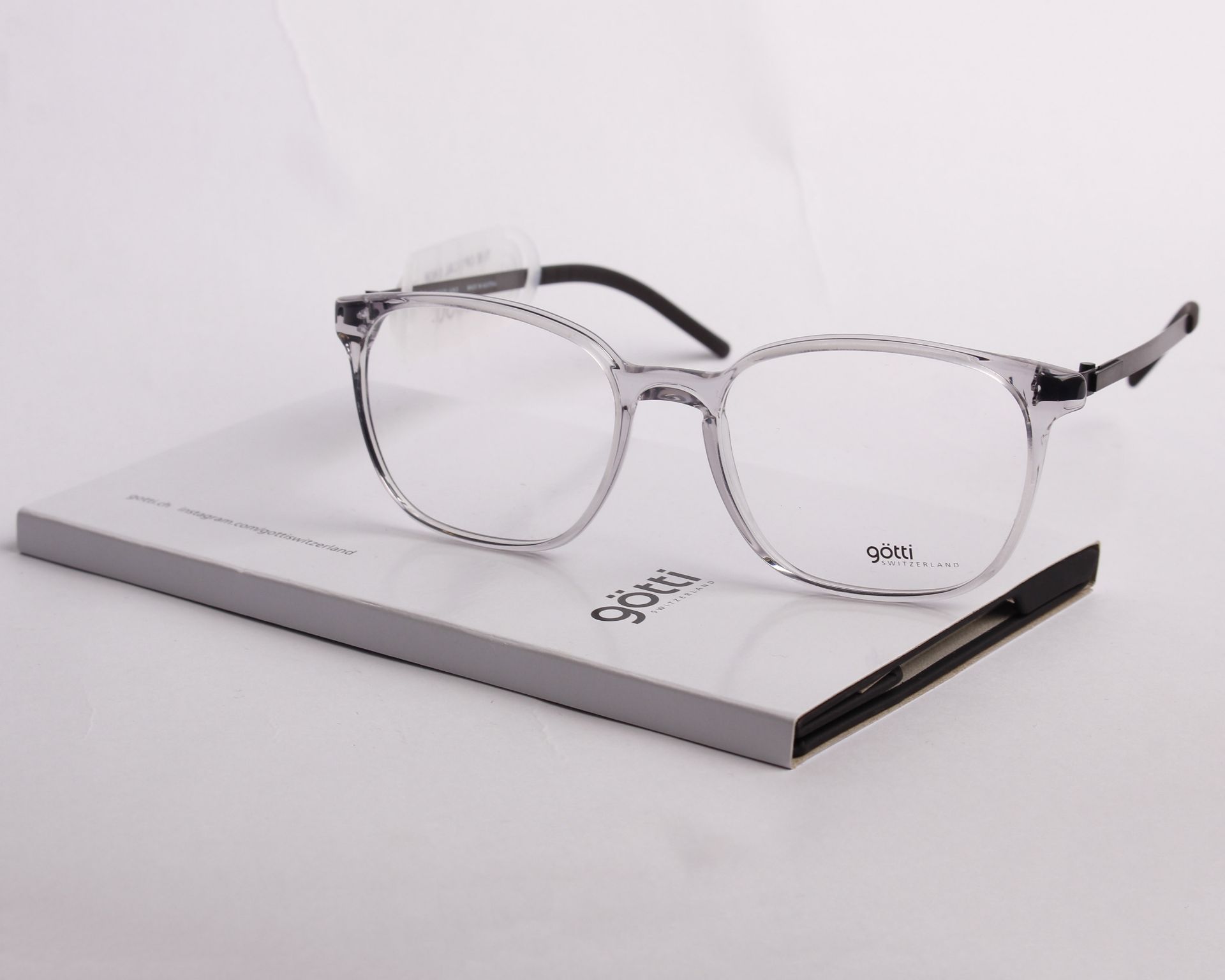 A pair of as new Gotti glasses frames with clear glass (RRP £350).