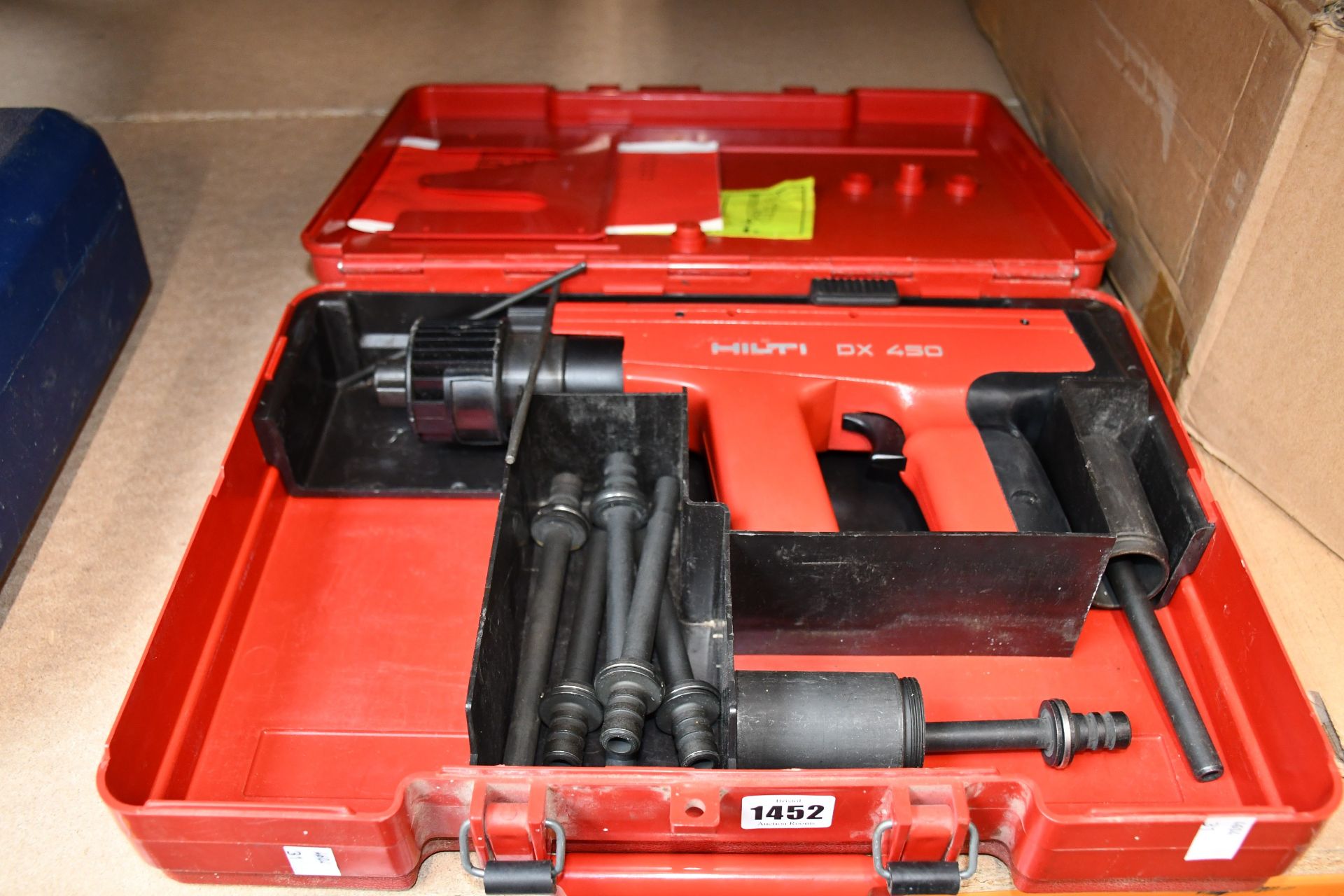 A pre-owned Hilti DX-450 nail gun.