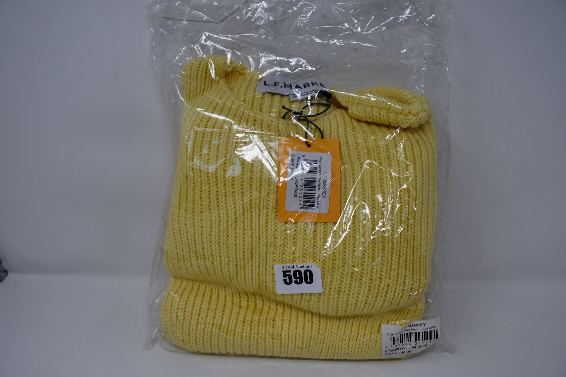 Two as new L.F.Markey Rudy jumpers in lemon (UK 8 and 10).