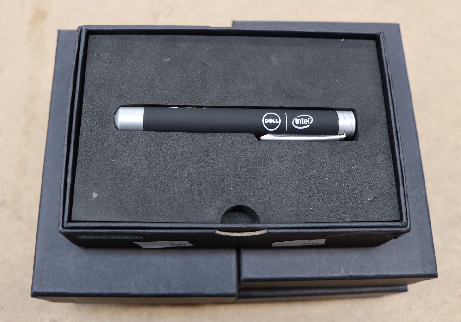 Five as new Dell Intel Laser Pointer presentation pens with mouse.