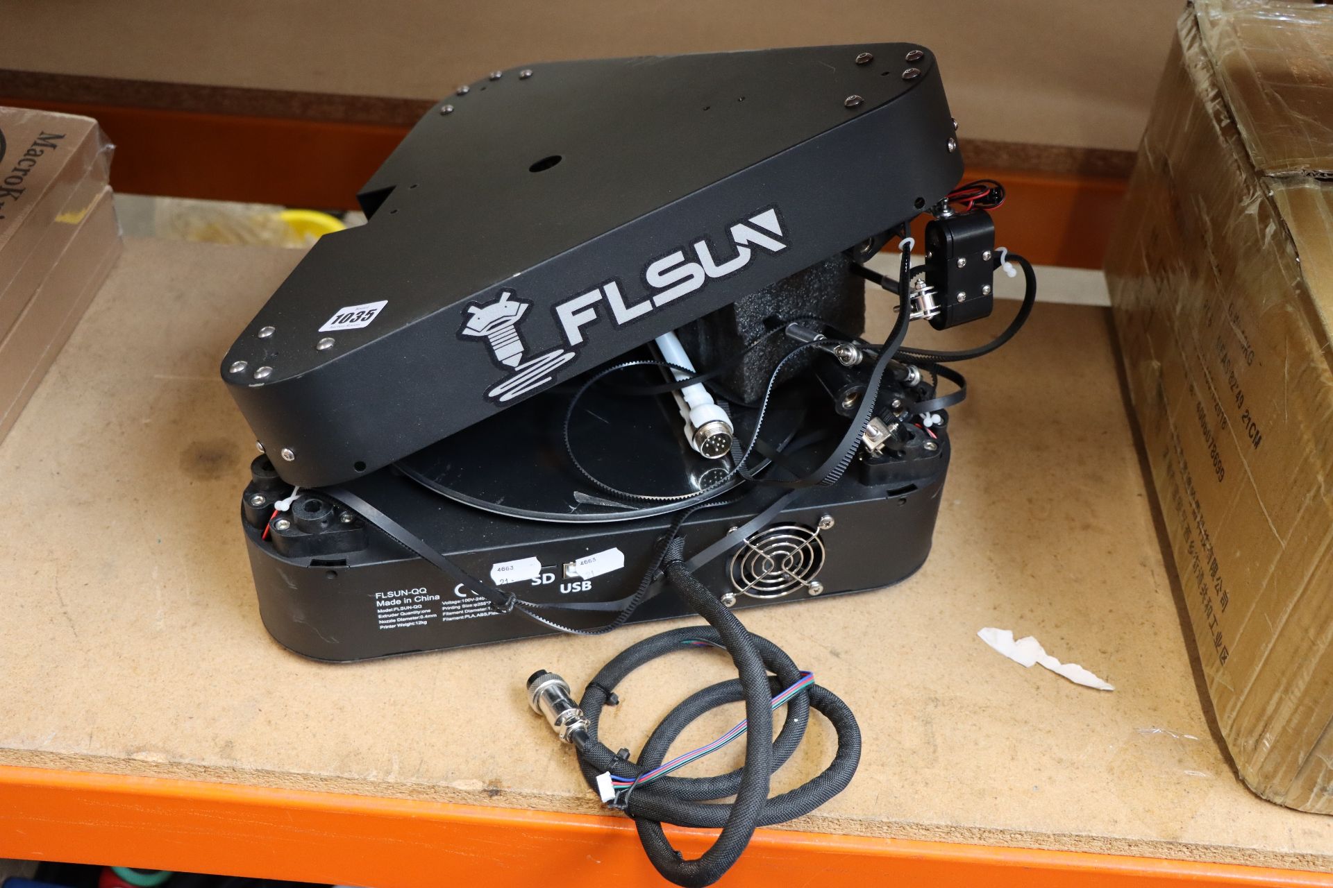 A pre-owned Flsun 3D printer (FLSUN-QQ).