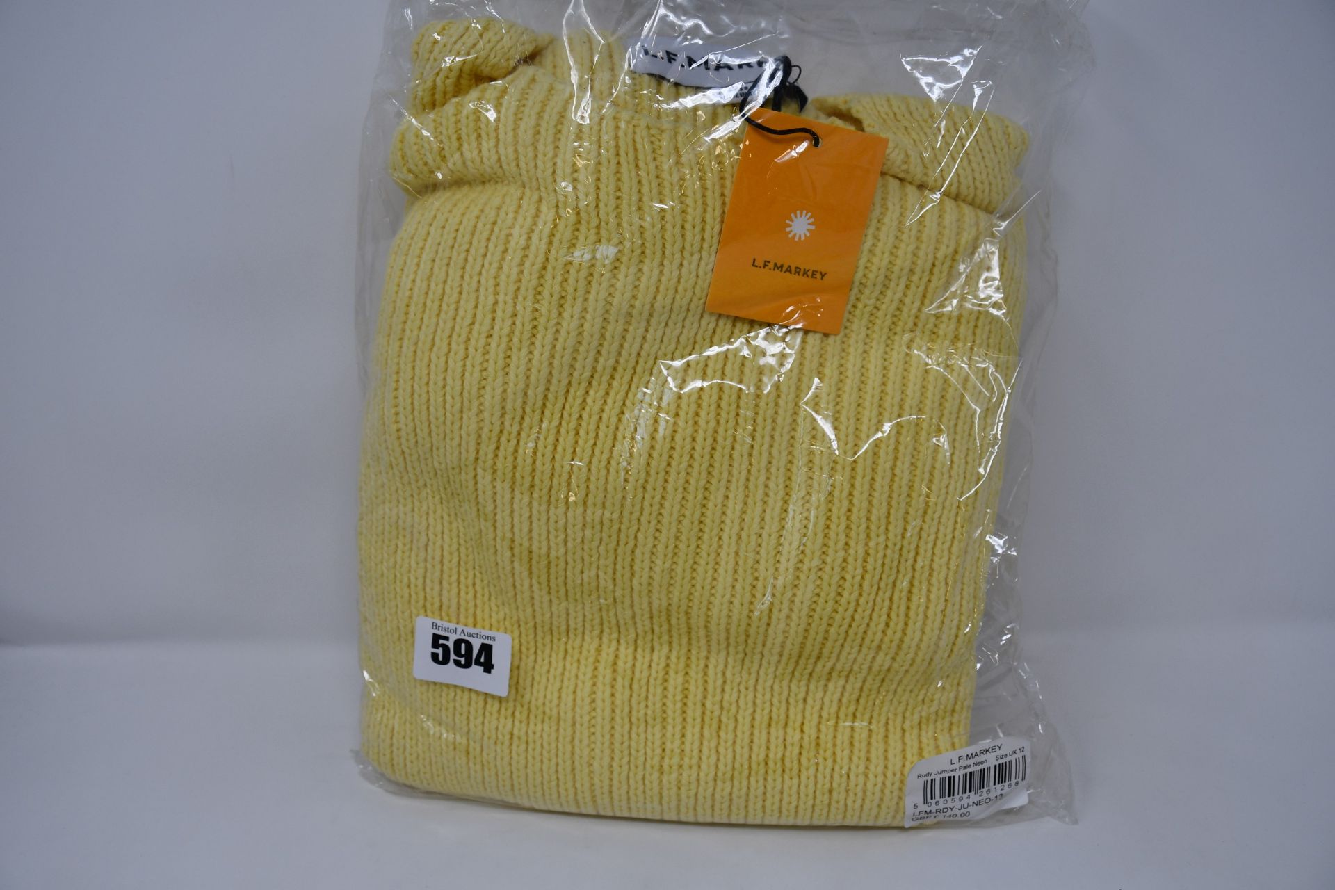 Two as new L.F.Markey Rudy jumpers in lemon (UK 8 and 12).