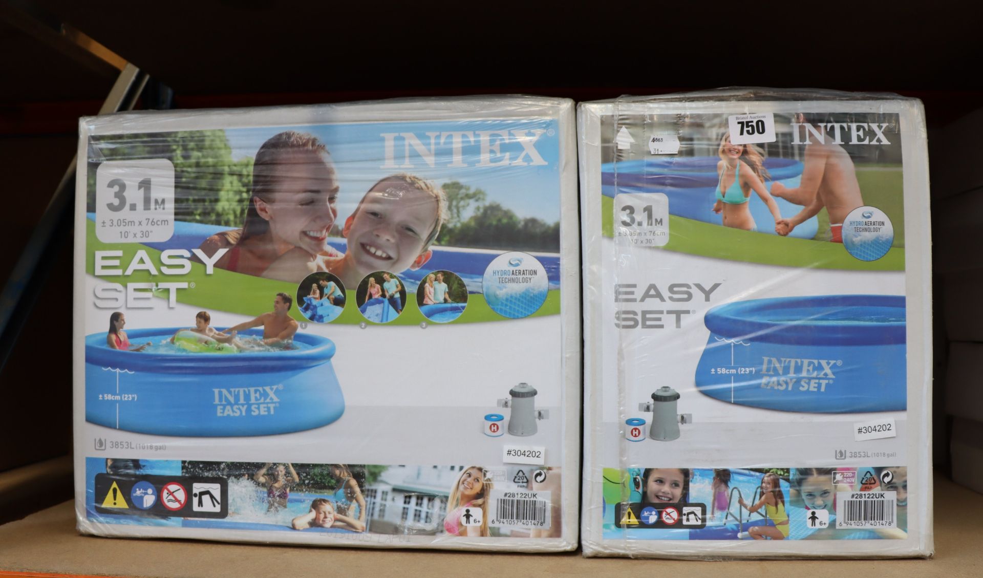 Two boxed as new Intex Easy Set Up Pools (10 x 30).