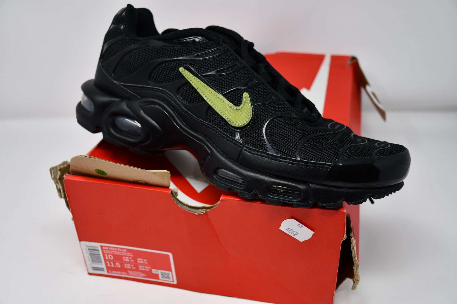 A pair of as new Nike Air Max Plus trainers (UK 9).