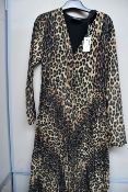 An as new The Kooples contemporary leopard dress (Size 1 - RRP £278).