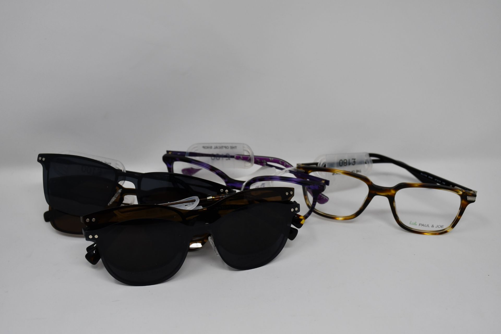 Two pairs of as new Little Paul & Joe glasses frames with clear glass (RRP £180 each) and four pairs