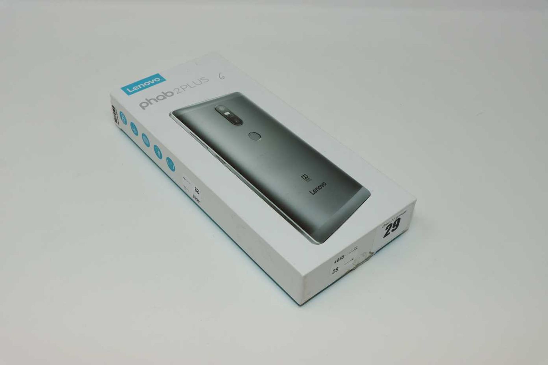 A pre-owned Lenovo PHAB 2 PLUS 32GB 6.4" Smartphone in Gunmetal Grey (Unlocked, Boxed