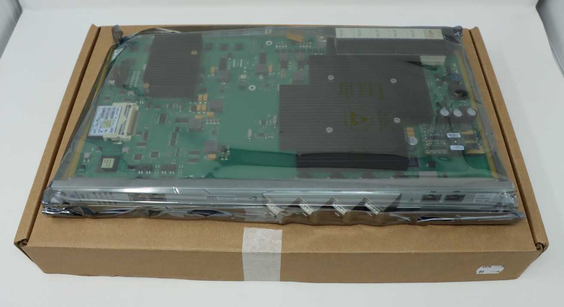 A boxed as new Alcatel-Lucent FANT-F 3FE53701AABA Control Board (Box opened, inner packaging