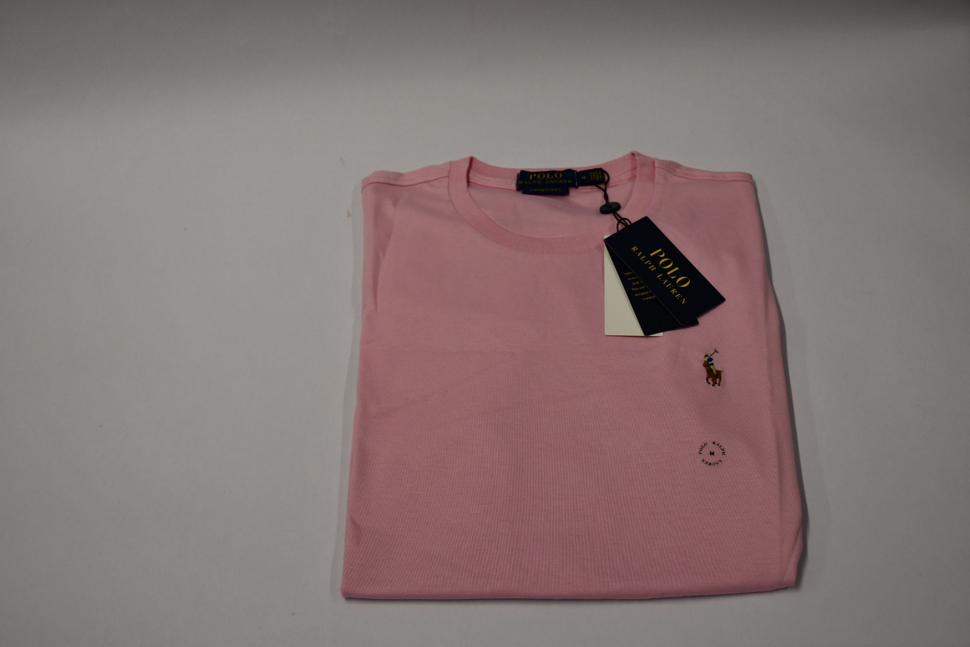 Four Ralph Lauren men's classics Pink round neck T-Shirts ( Size 2 X L, 2 X XXL).