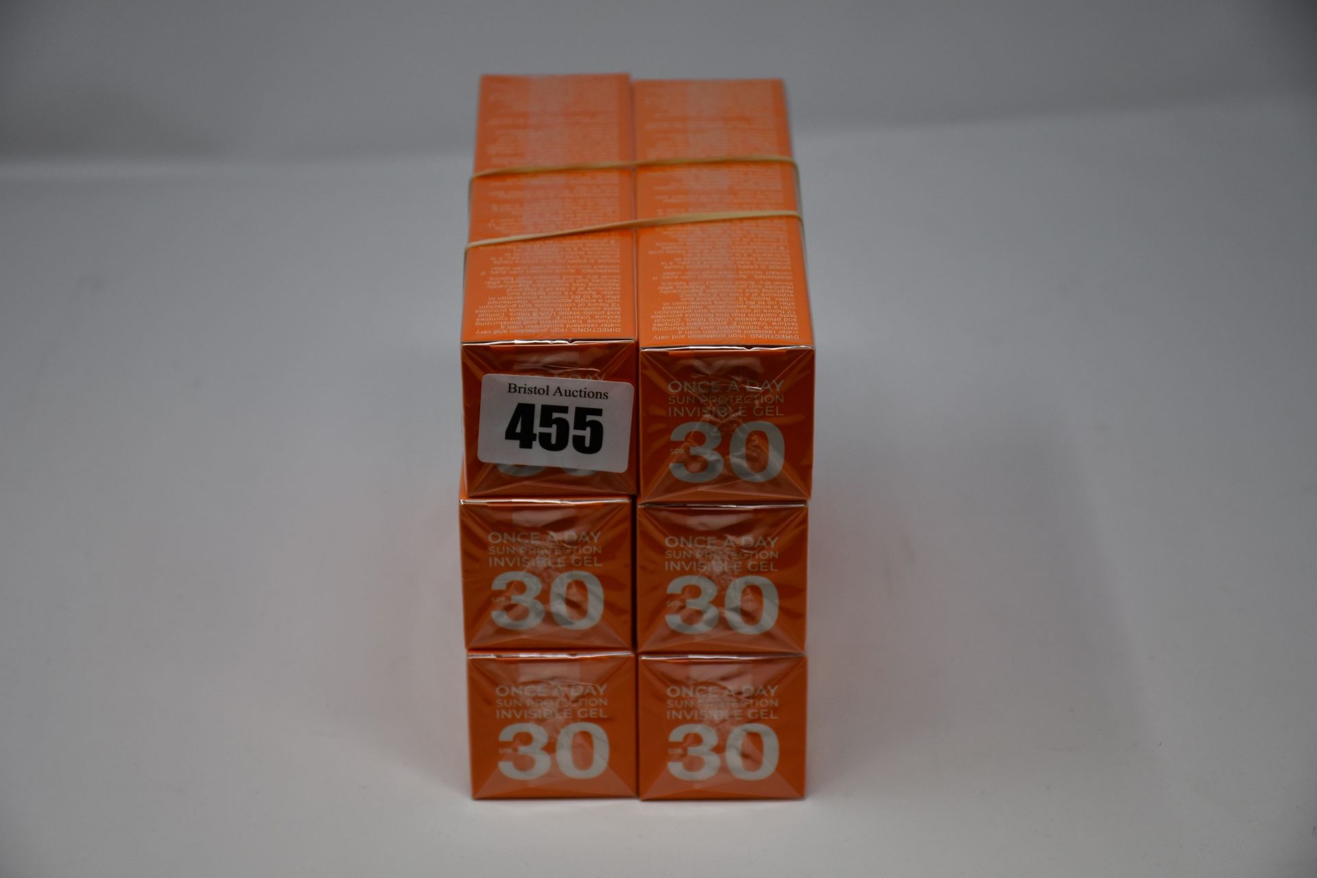 Six as new Dr Russo Once A Day sun protection invisible face gels SPF 30 (100ml).
