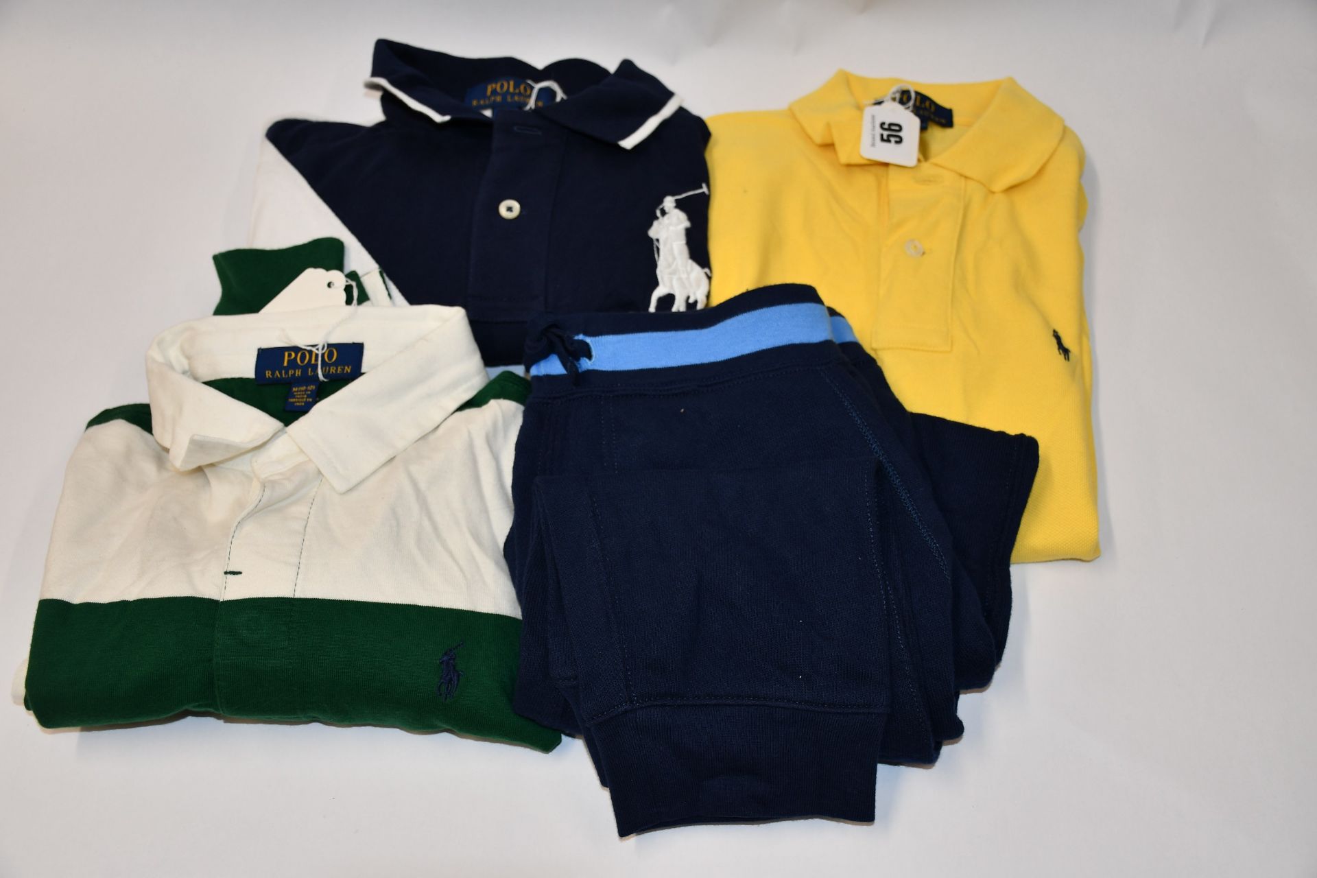 Two as new children's ralph Lauren polo tops (Sizes S, (M 10-12) ) and an as new children's Ralph