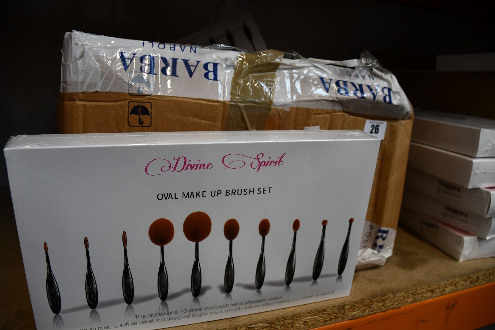 A quantity of as new Divine Spirit makeup brush sets (Approximately 45 sets).