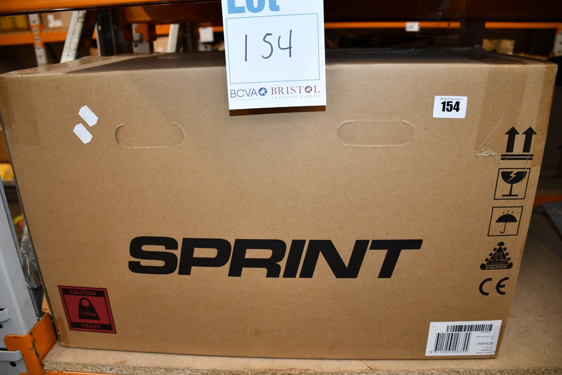 One boxed Sprint (2691620) Push petrol lawn mower (16").