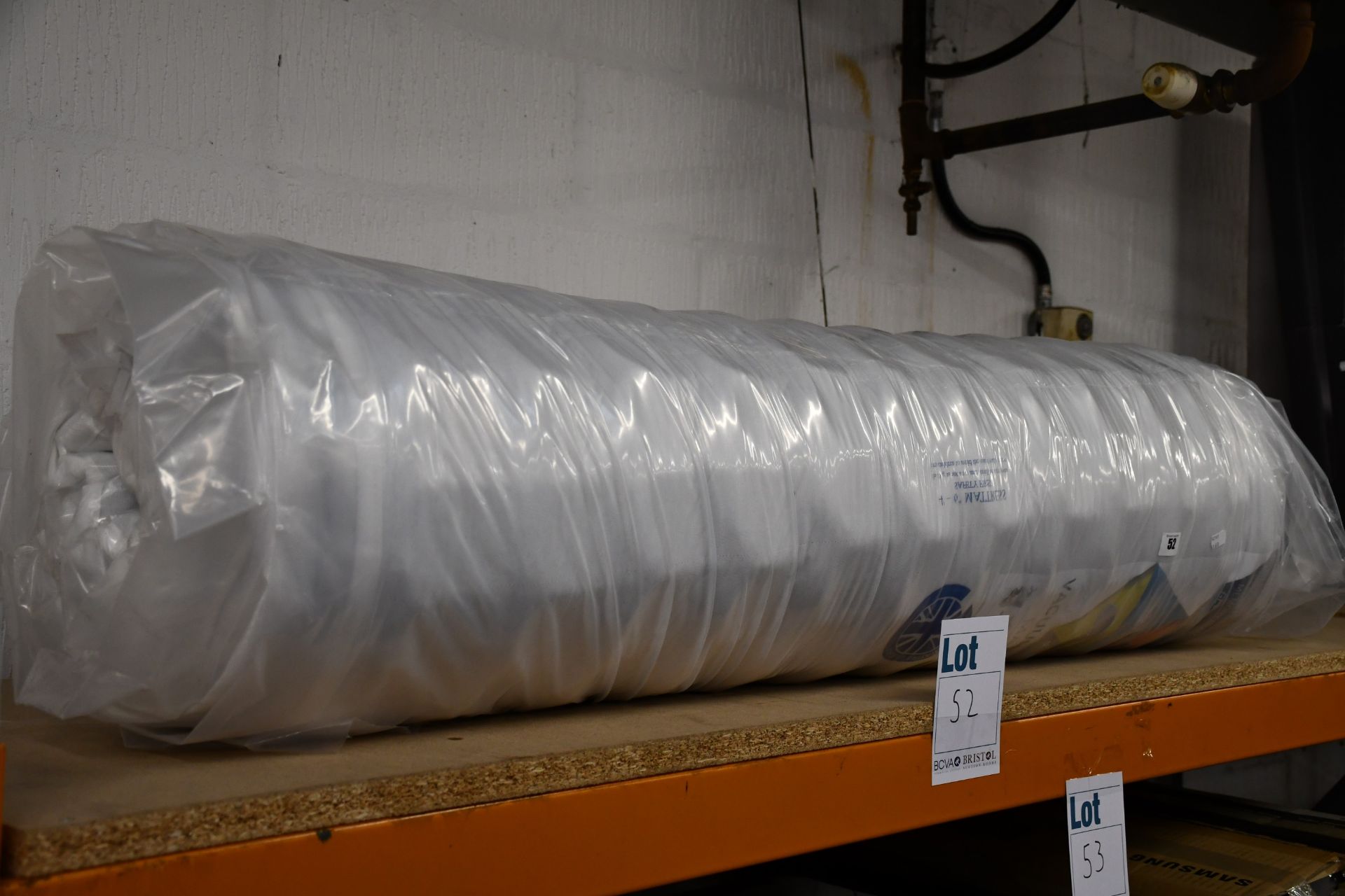 One as new vacuum packed 4ft 6 mattress.