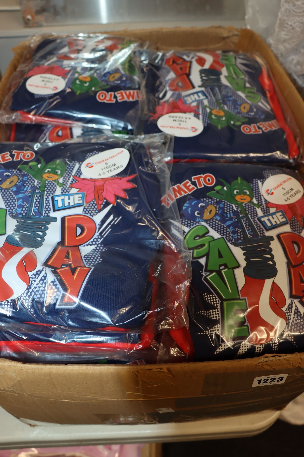 A large quantity of as new PJ Masks Snuggle Fit Pyjamas size 4/5 yrs 110 cm (Packs of 2).