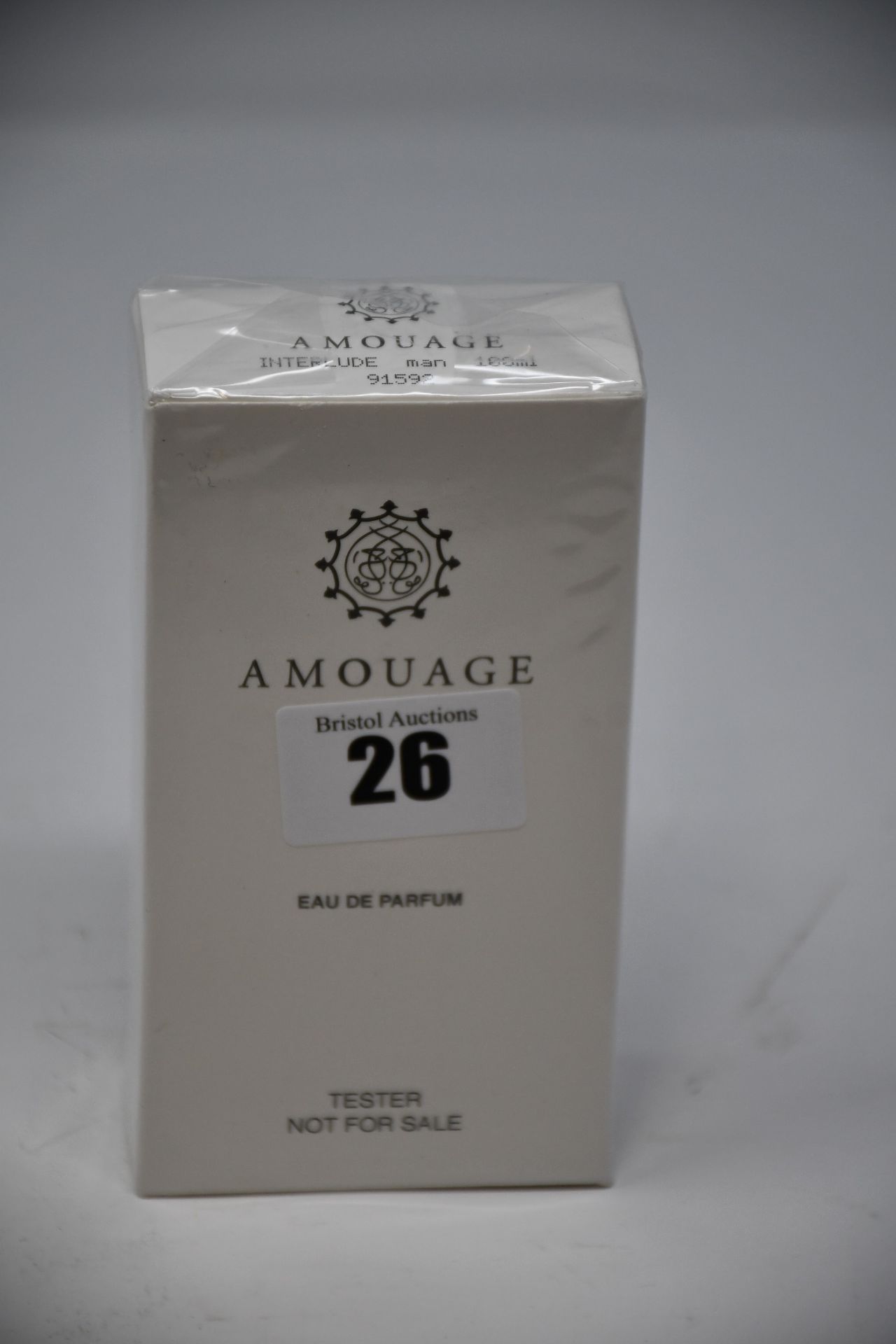 One man's boxed as new Amouage Interlude eau de parfum (100ml tester).