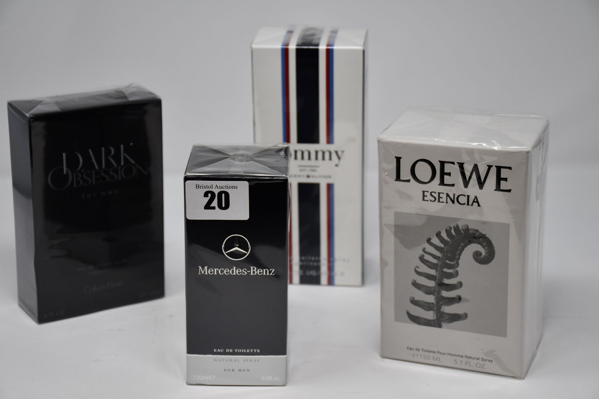 One Loewe Esencia eau de toilette pour homme (150ml), one Mercedes-Benz eau de toilette for men (