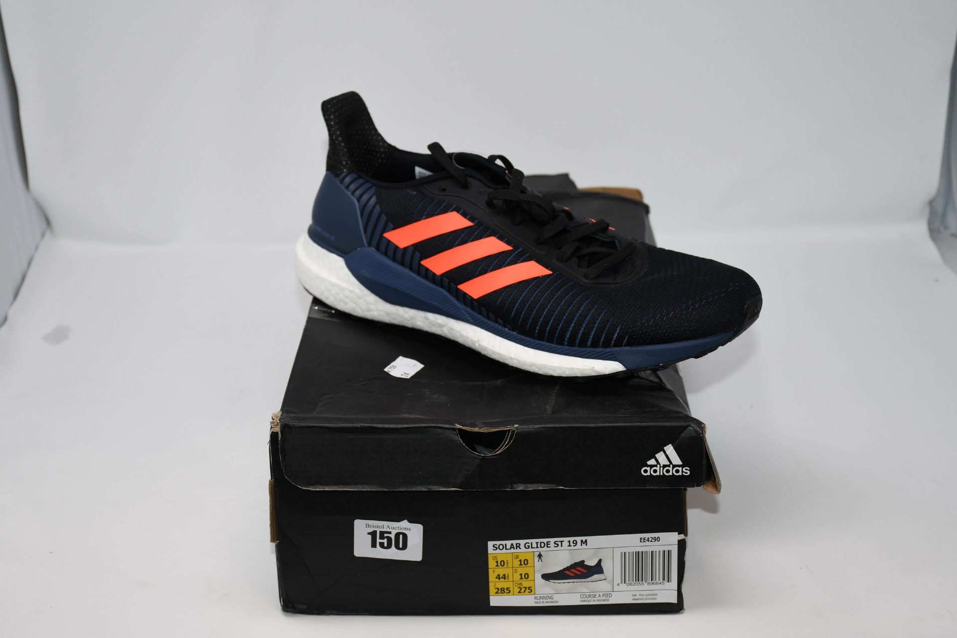 One as new Adidas Solar Glide ST 9 M trainers. Size: UK 10.