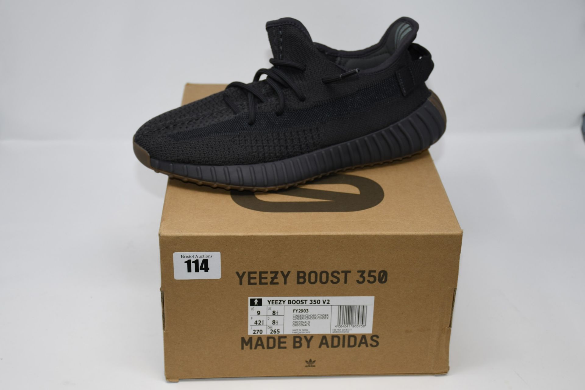 A pair of as new Adidas Yeezy boost 350 (UK 8.5).