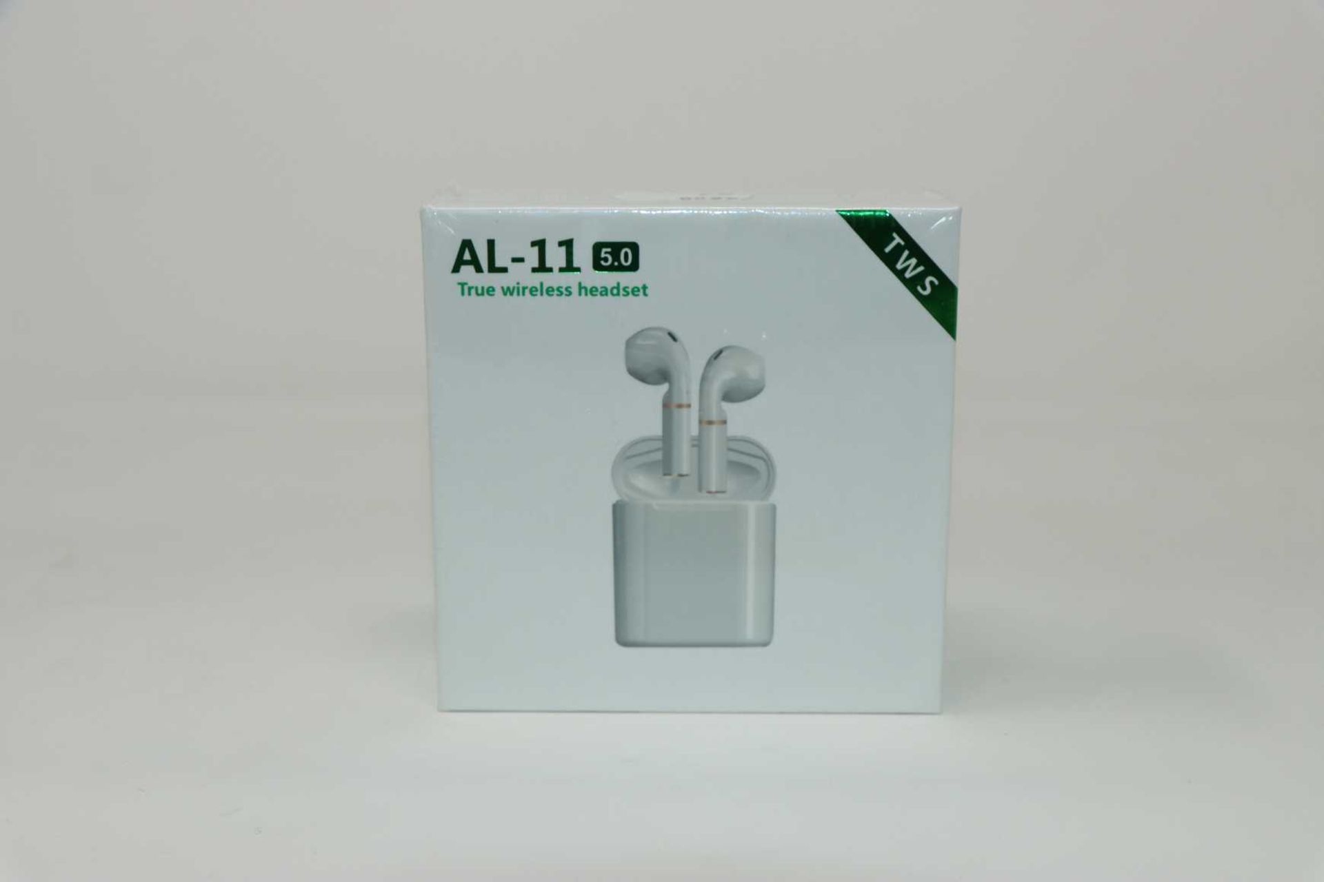 Five boxed as new AL-11 5.0 TWS wireless earphones (boxes sealed).