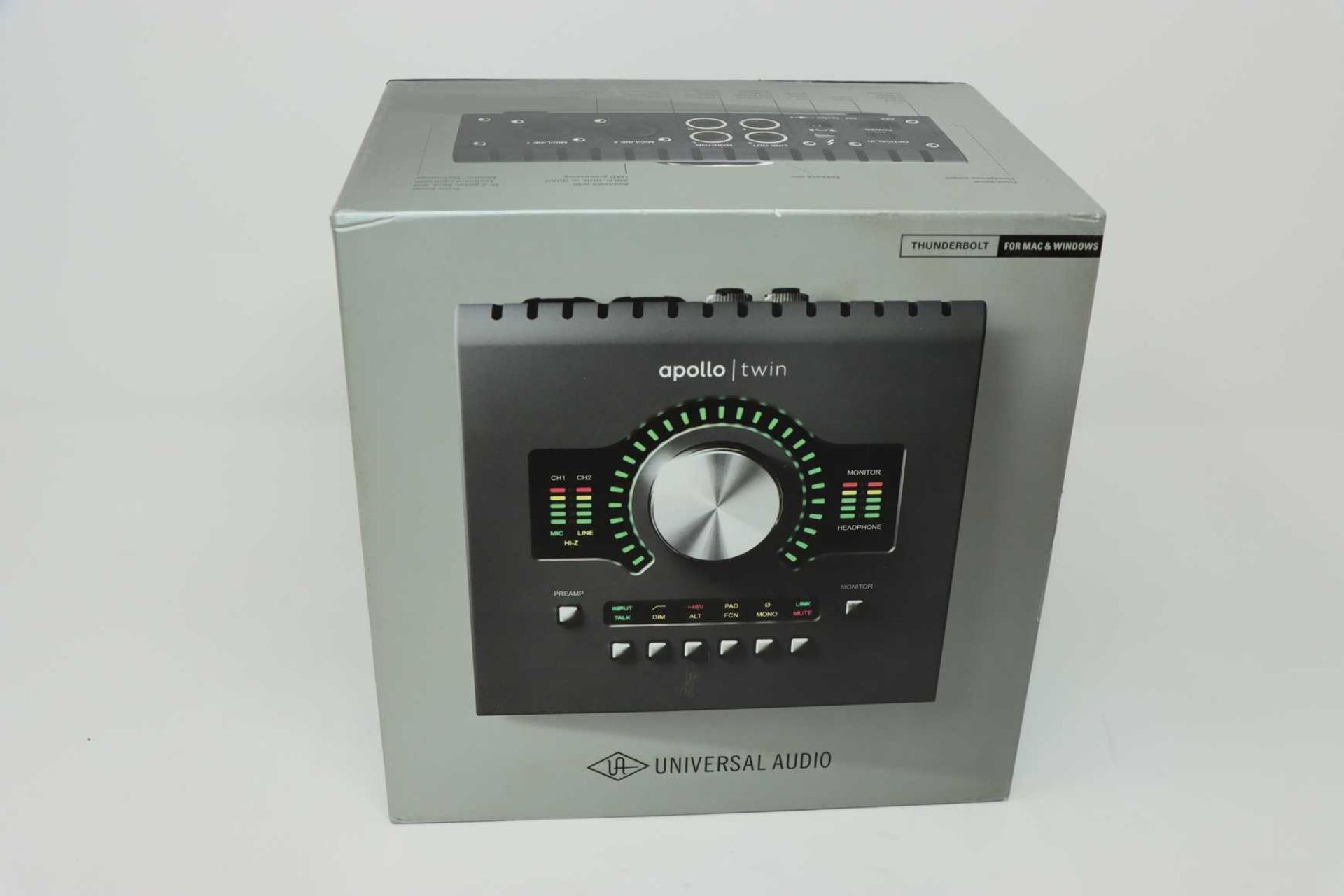 A pre-owned Universal Audio Apollo Twin MkII Quad Thunderbolt Audio Interface (Boxed with power